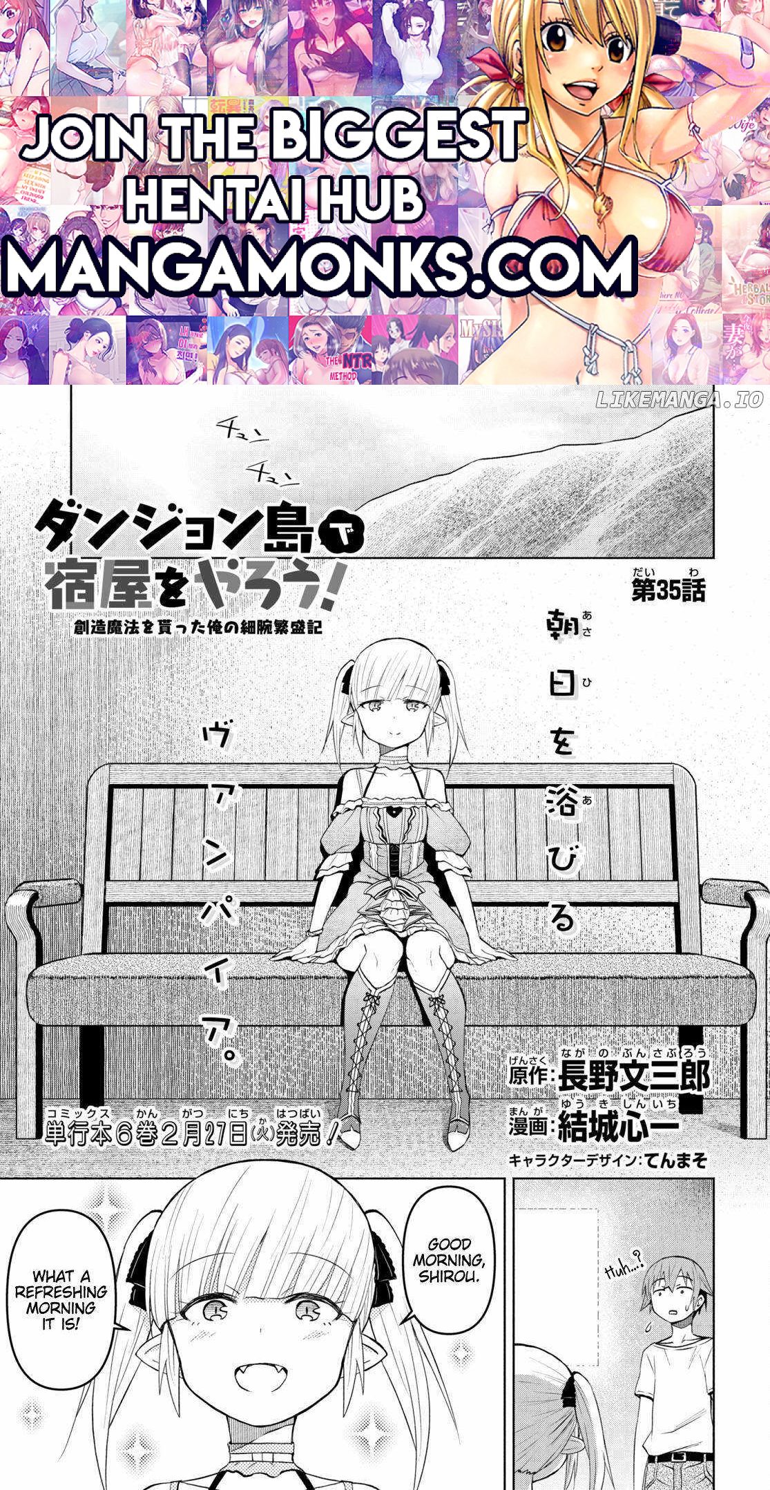 Dungeon Tou de Yadoya wo Yarou! Souzou Mahou wo Moratta Ore no Hosoude Hanjouki chapter 35 page 1
