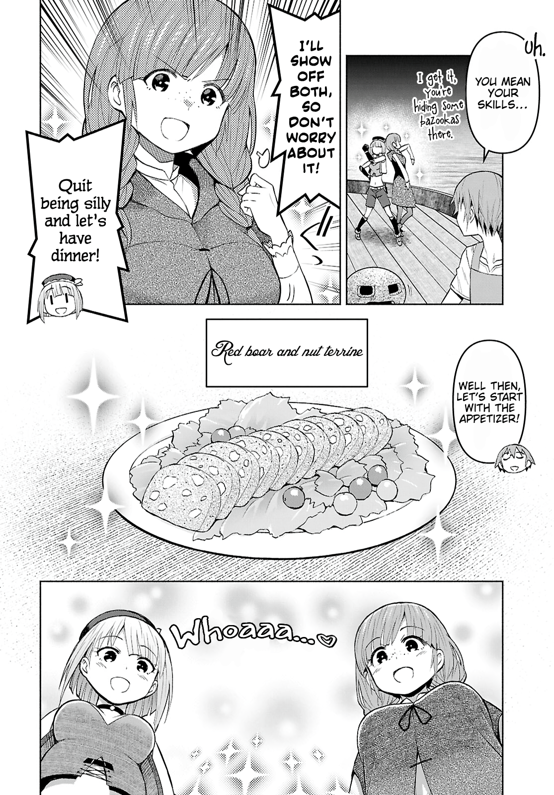 Dungeon Tou de Yadoya wo Yarou! Souzou Mahou wo Moratta Ore no Hosoude Hanjouki chapter 42 page 18