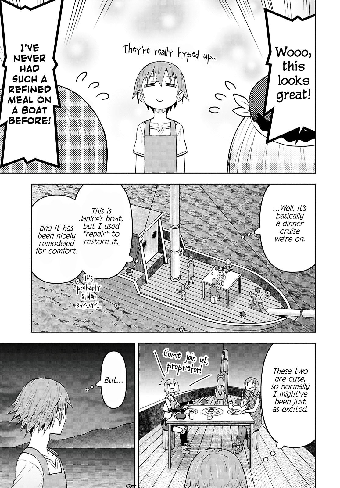 Dungeon Tou de Yadoya wo Yarou! Souzou Mahou wo Moratta Ore no Hosoude Hanjouki chapter 42 page 19