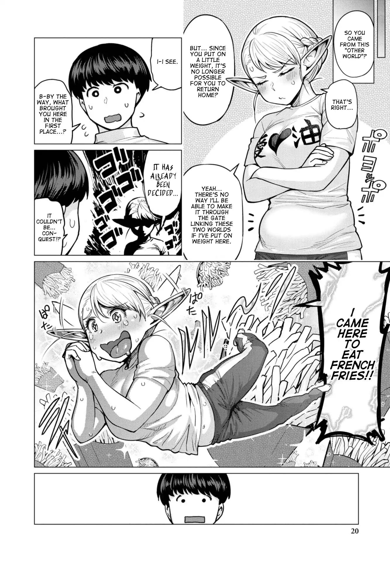 Elf-san wa Yaserarenai. chapter 1 page 18