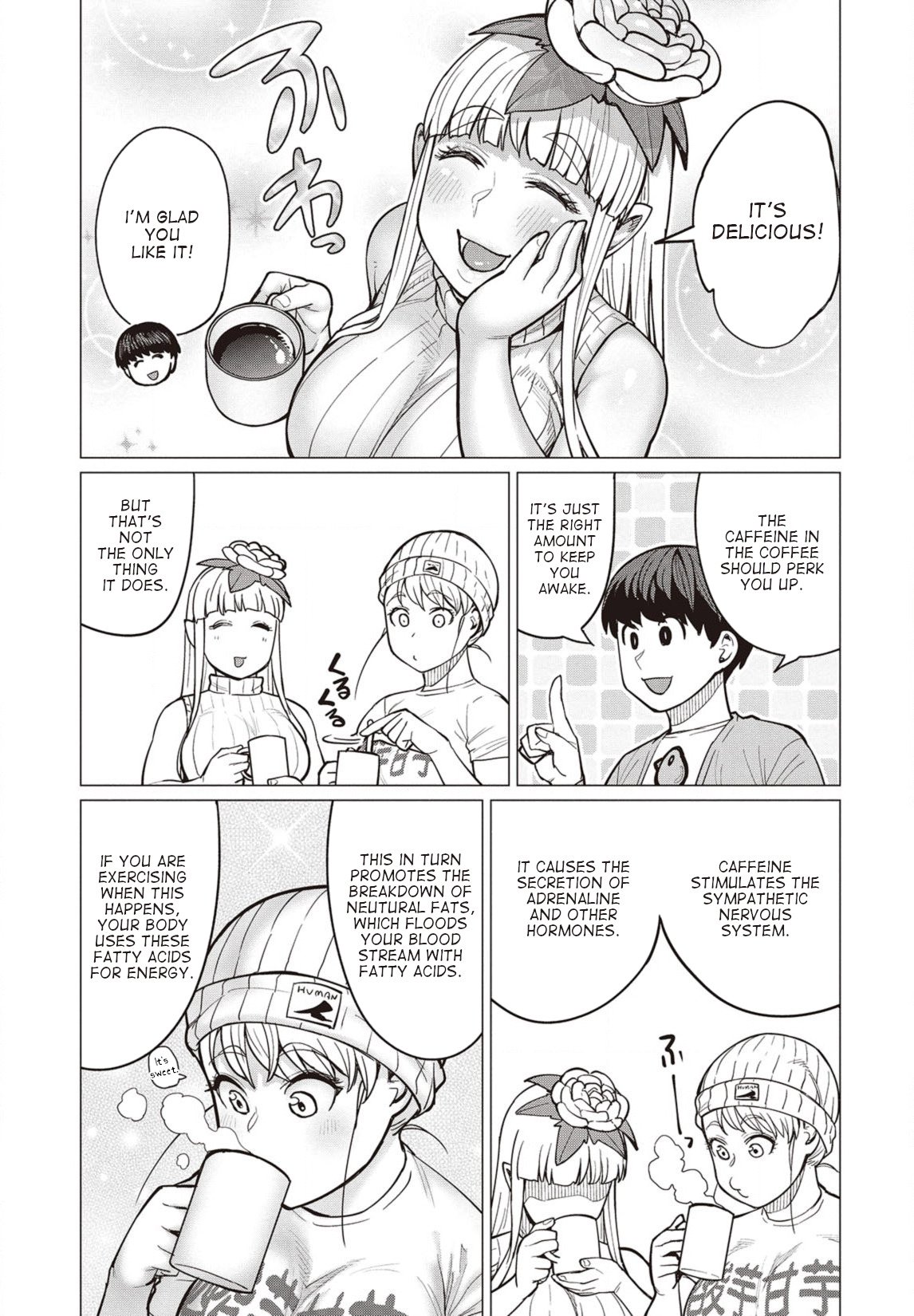 Elf-san wa Yaserarenai. chapter 28 page 14