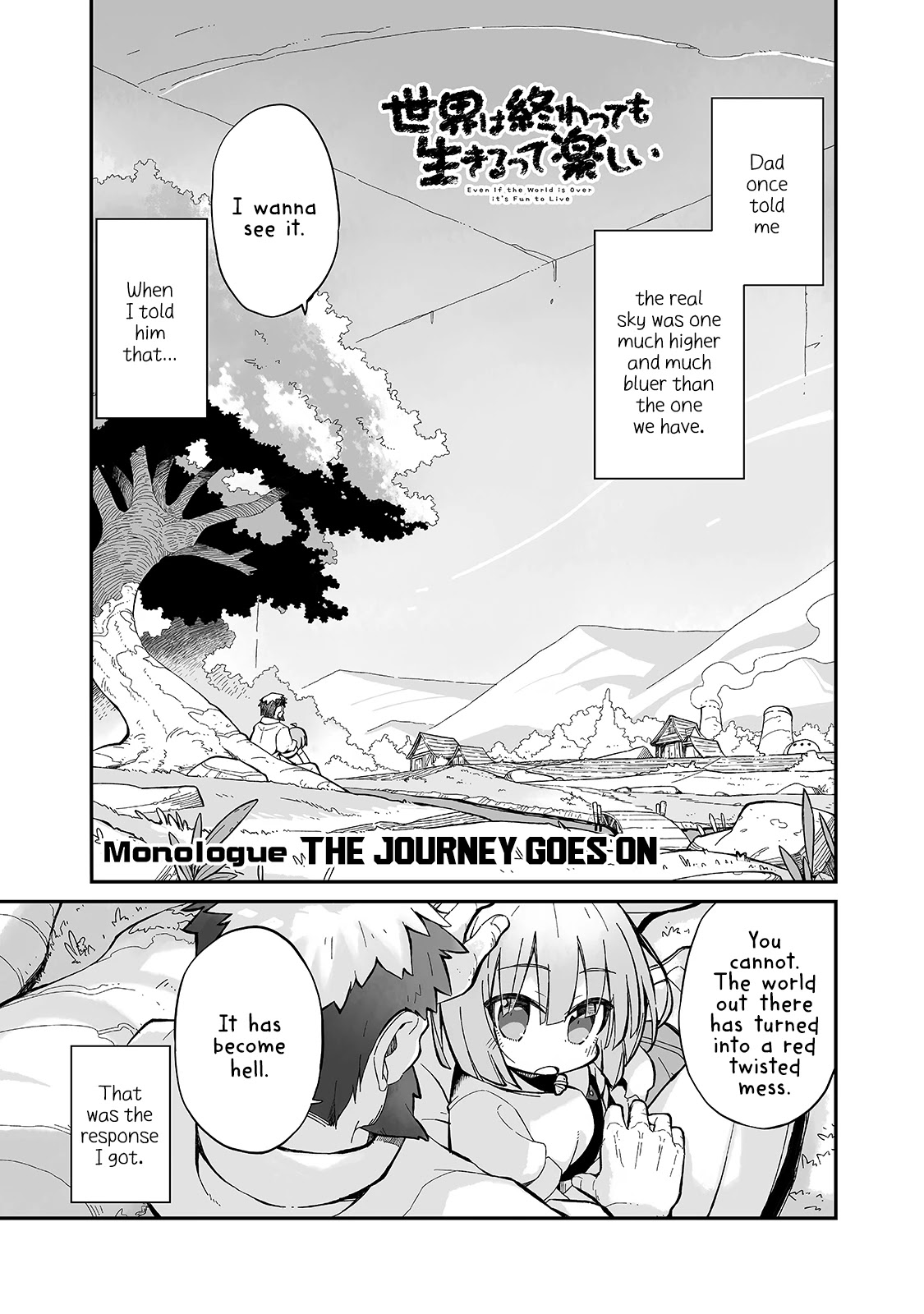 Even If the World is Over it's Fun to Live chapter 7.5 page 1