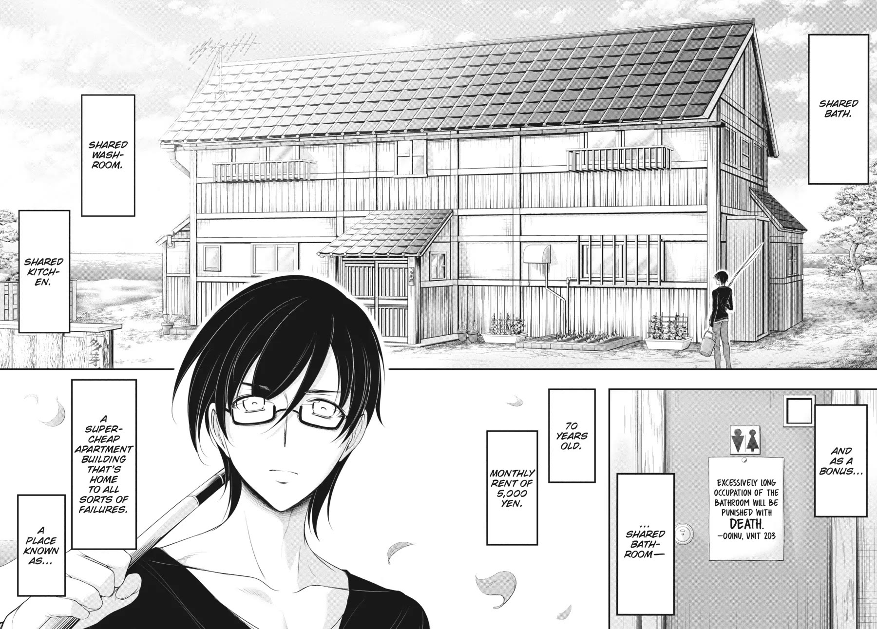 Excellent Property, Rejects for Residents: Baths, Lavatories, and Angels Are Communal chapter 1 page 10