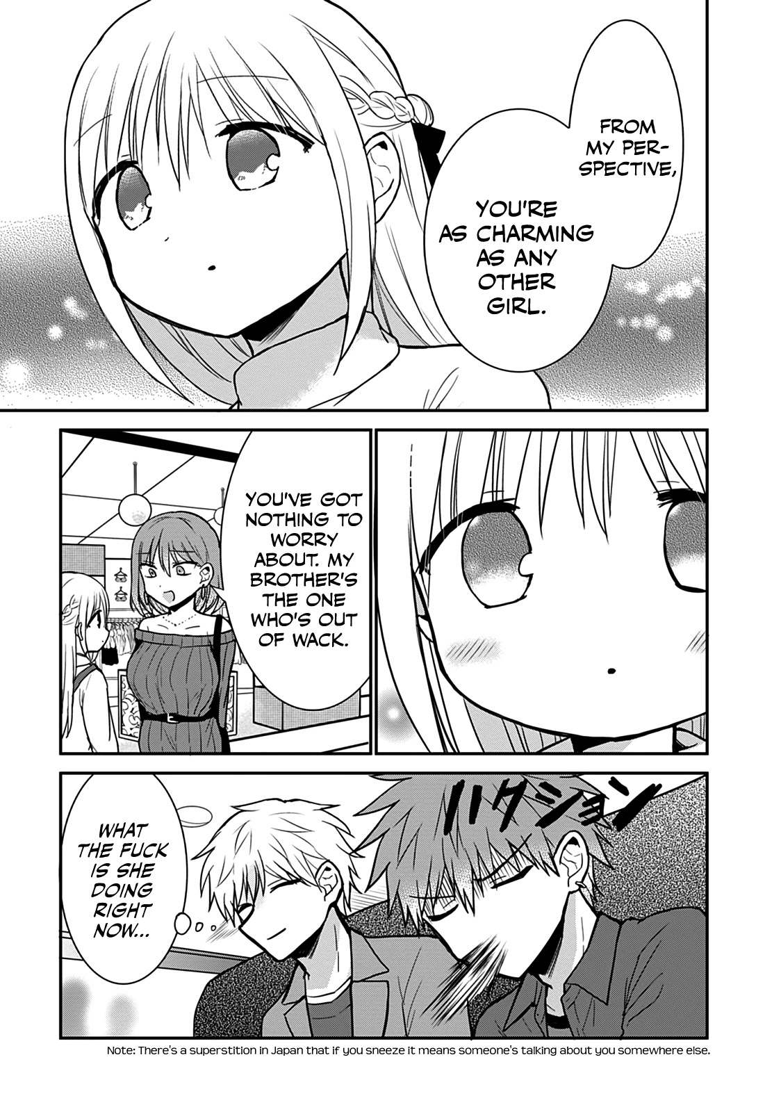 Expressionless Face Girl and Emotional Face Boy chapter 63.5 page 7