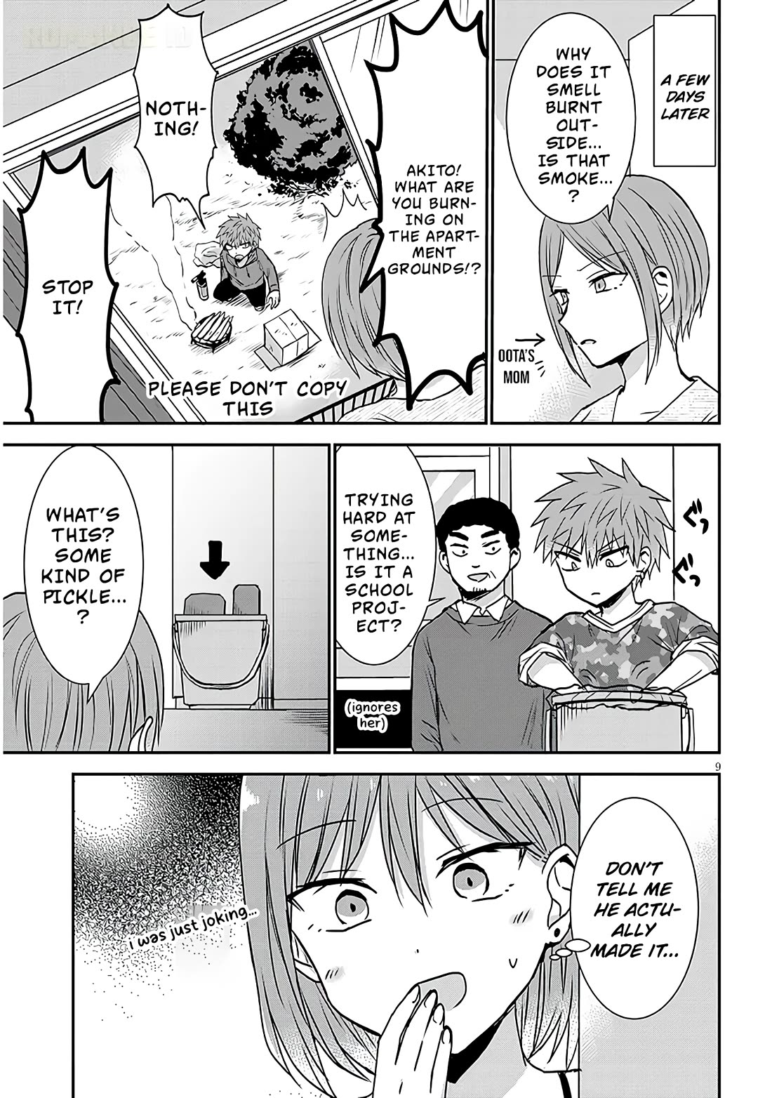 Expressionless Kashiwada-san and Emotional Oota-kun + chapter 14 page 10