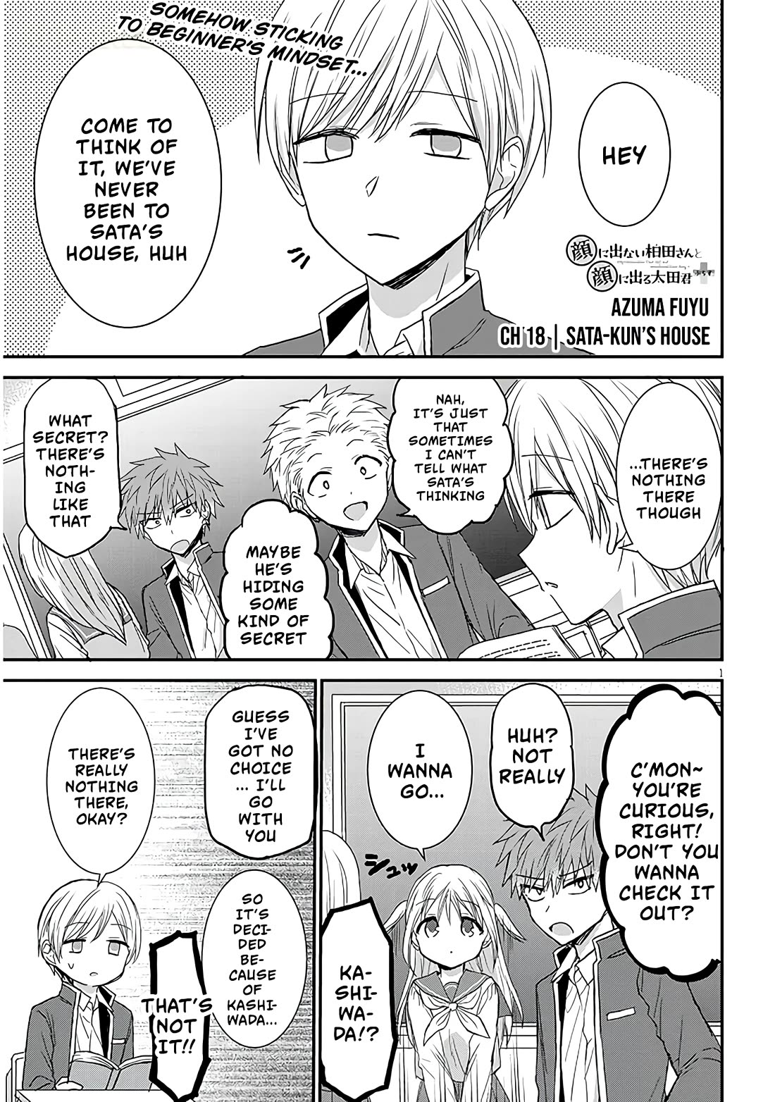 Expressionless Kashiwada-san and Emotional Oota-kun + chapter 18 page 2