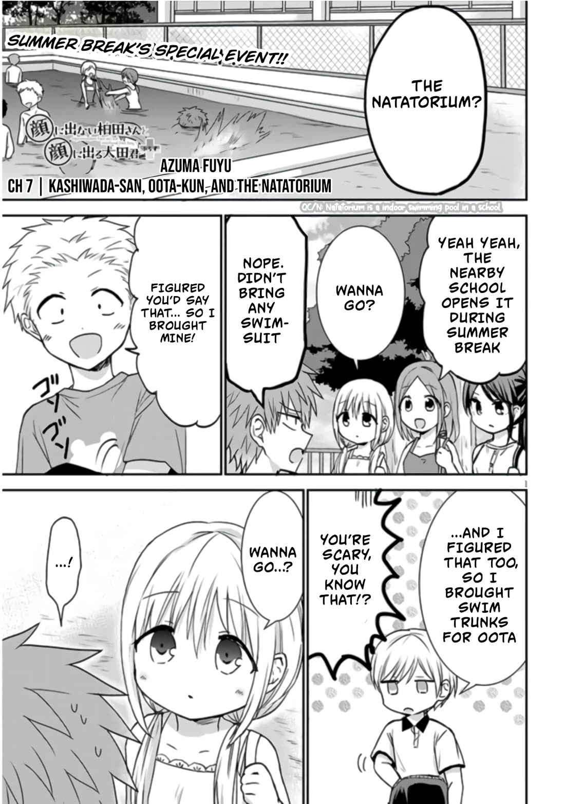 Expressionless Kashiwada-san and Emotional Oota-kun + chapter 7 page 2