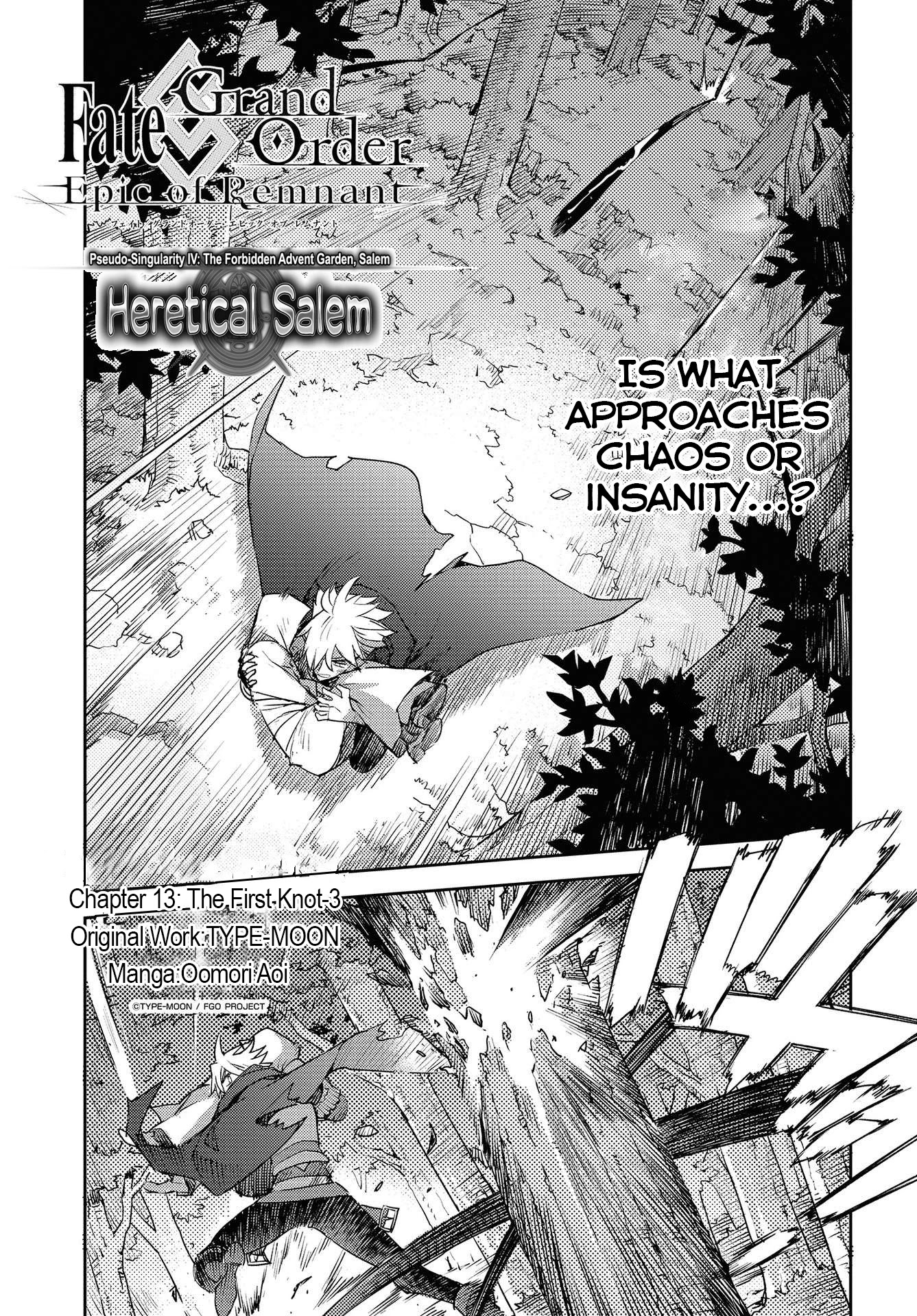 Fate/Grand Order: Epic of Remnant - Subspecies Singularity IV: Taboo Advent Salem: Salem of Heresy chapter 13 page 1