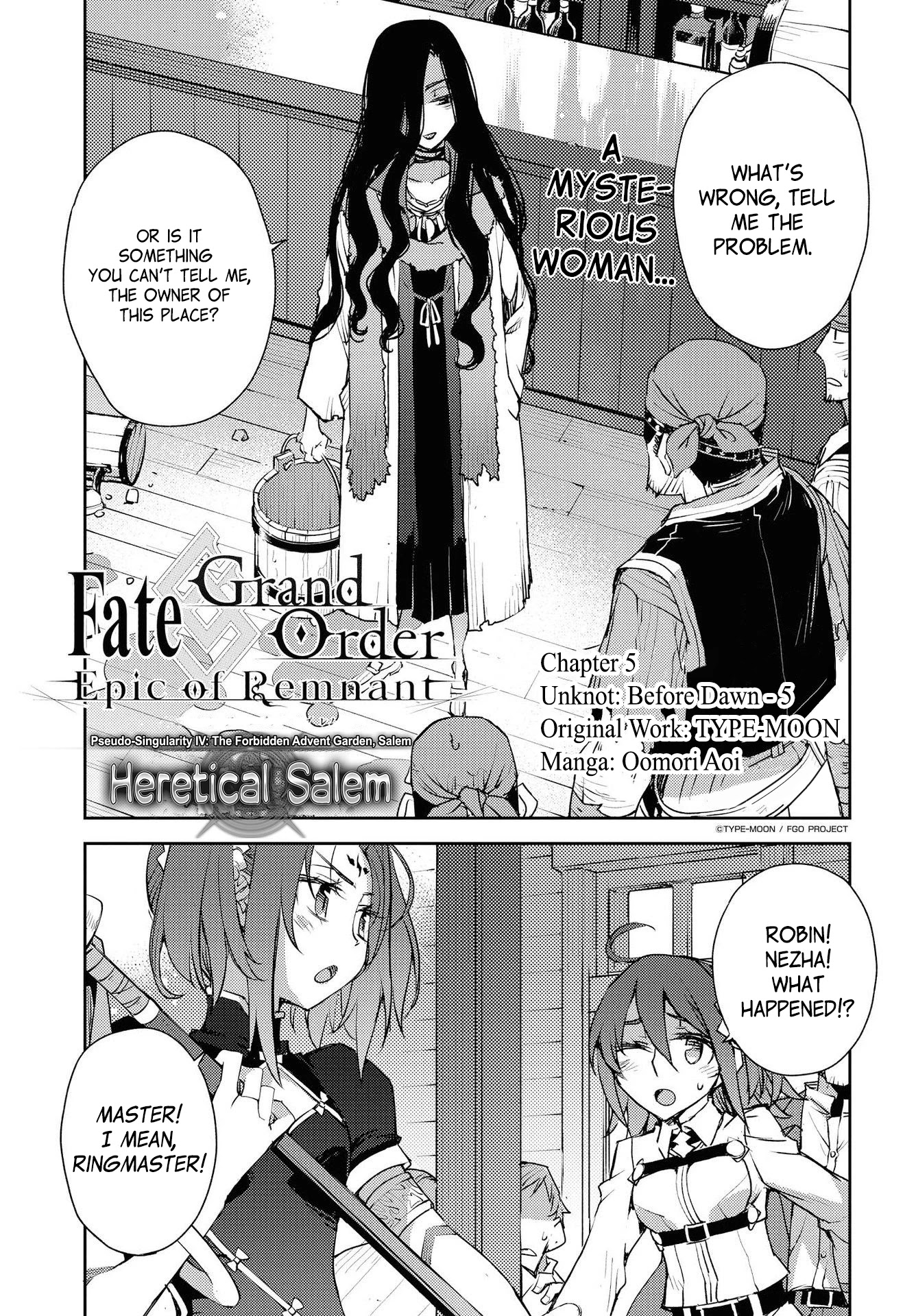 Fate/Grand Order: Epic of Remnant - Subspecies Singularity IV: Taboo Advent Salem: Salem of Heresy chapter 6 page 1