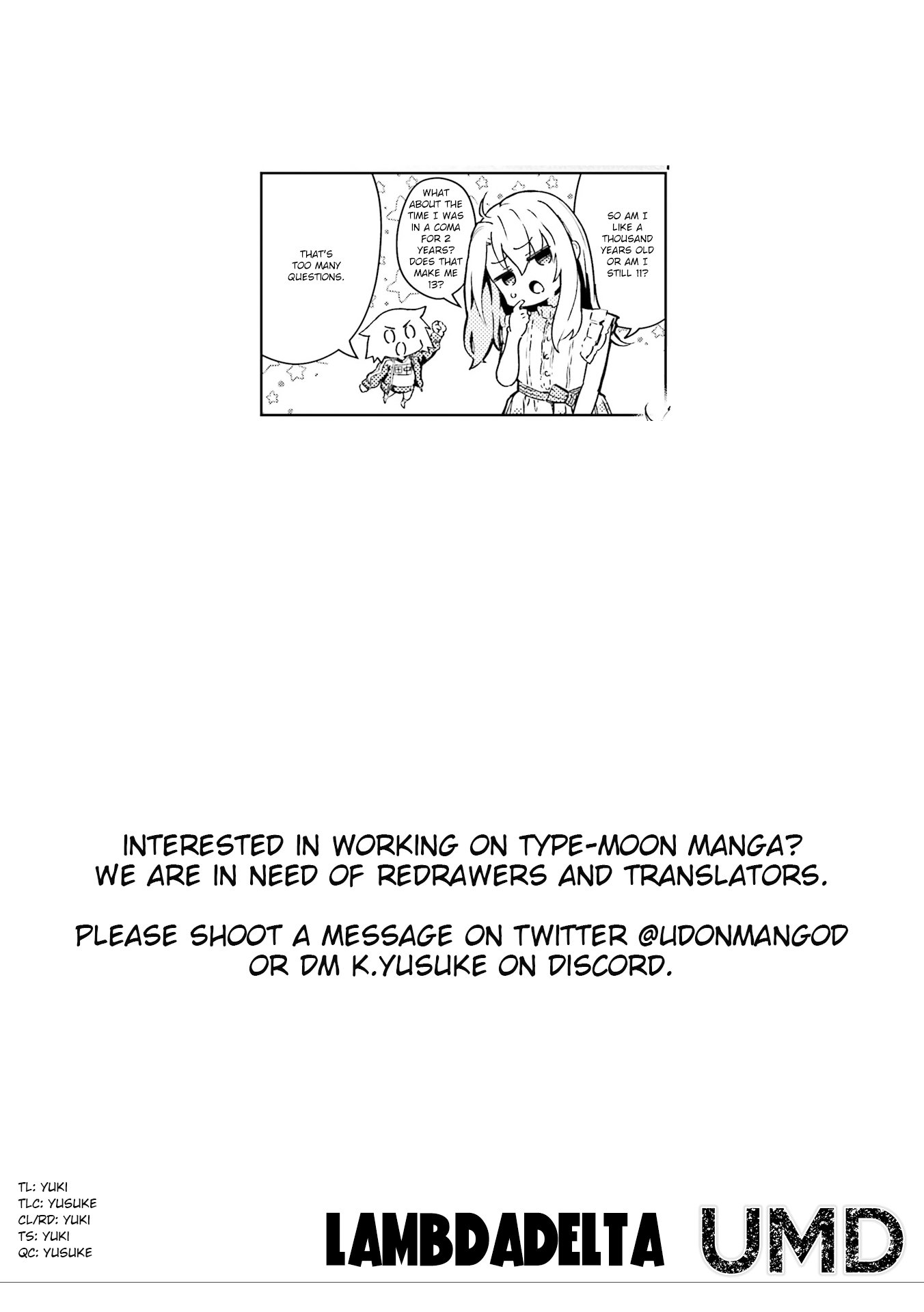 Fate/Kaleid Liner Prisma☆Illya 3rei!! chapter 74.2 page 14