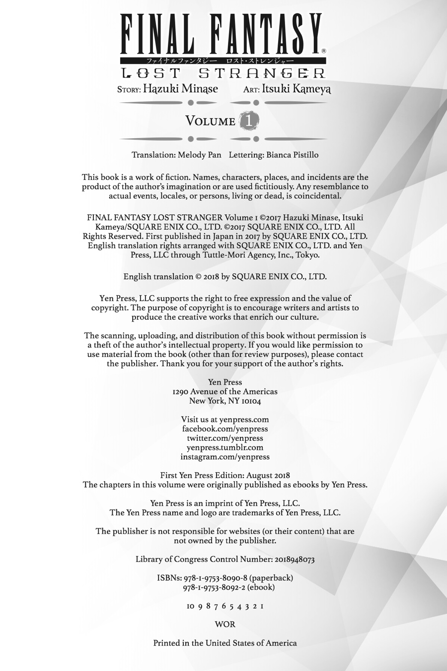 Final Fantasy: Lost Stranger chapter 3 page 71