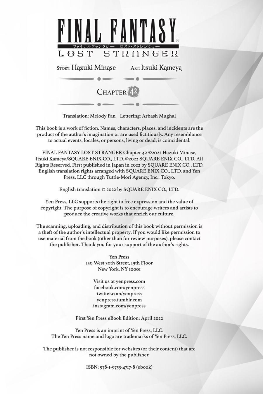 Final Fantasy: Lost Stranger chapter 42 page 42