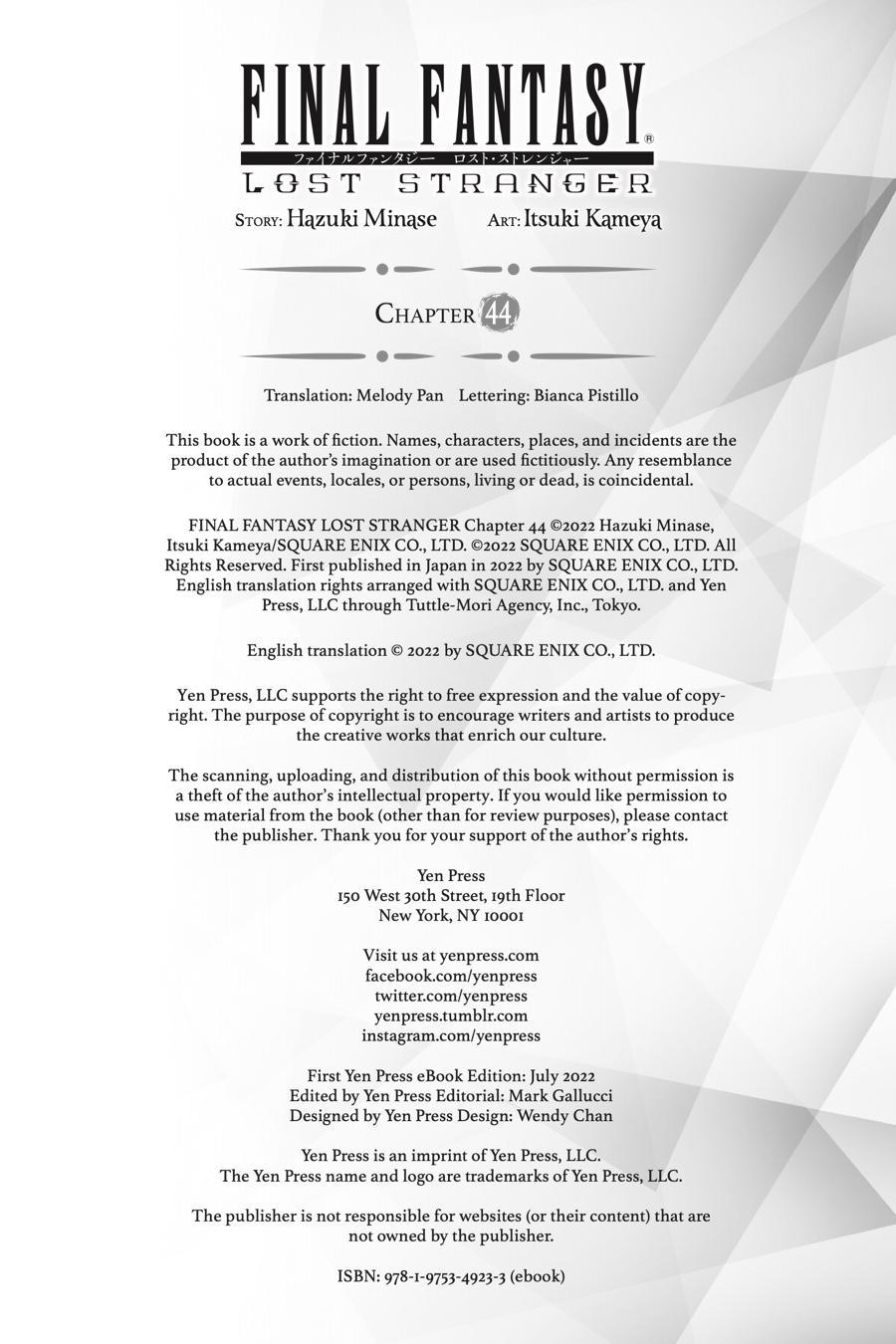 Final Fantasy: Lost Stranger chapter 44 page 53