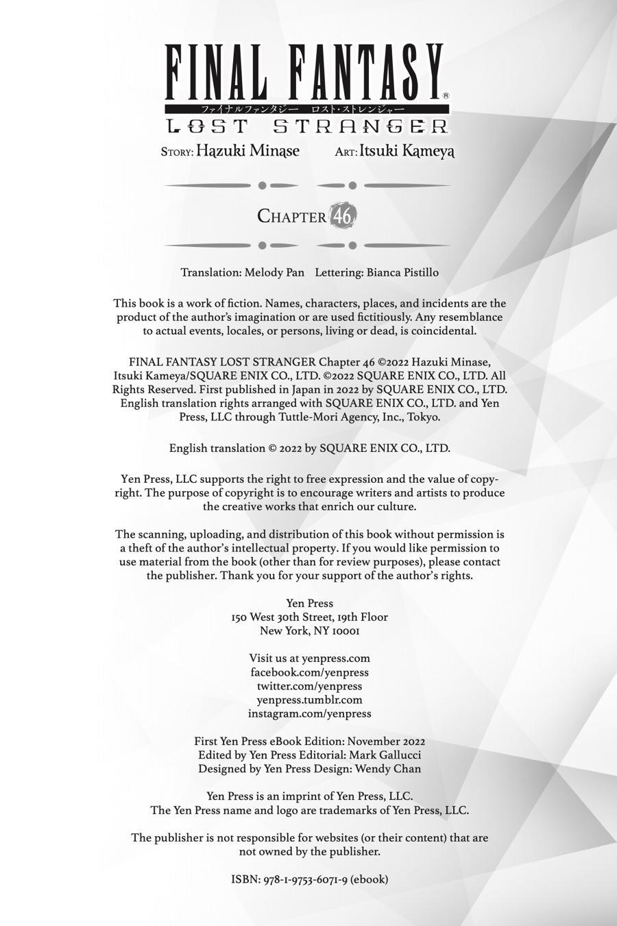 Final Fantasy: Lost Stranger chapter 46 page 44