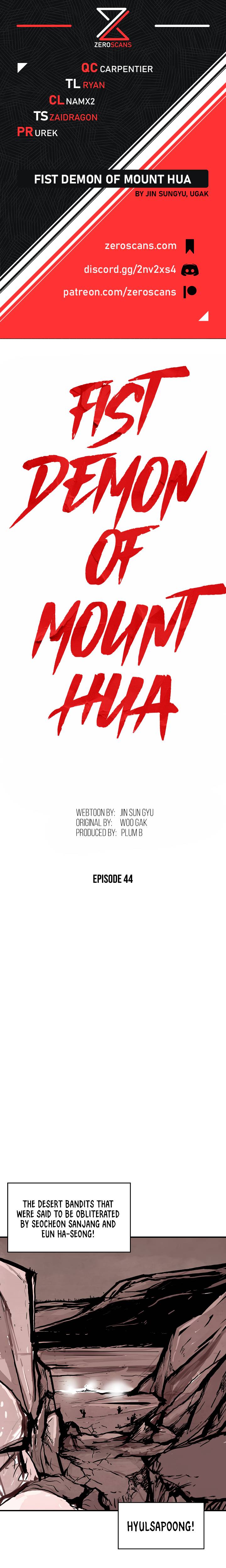 Fist Demon of Mount Hua chapter 44 page 1