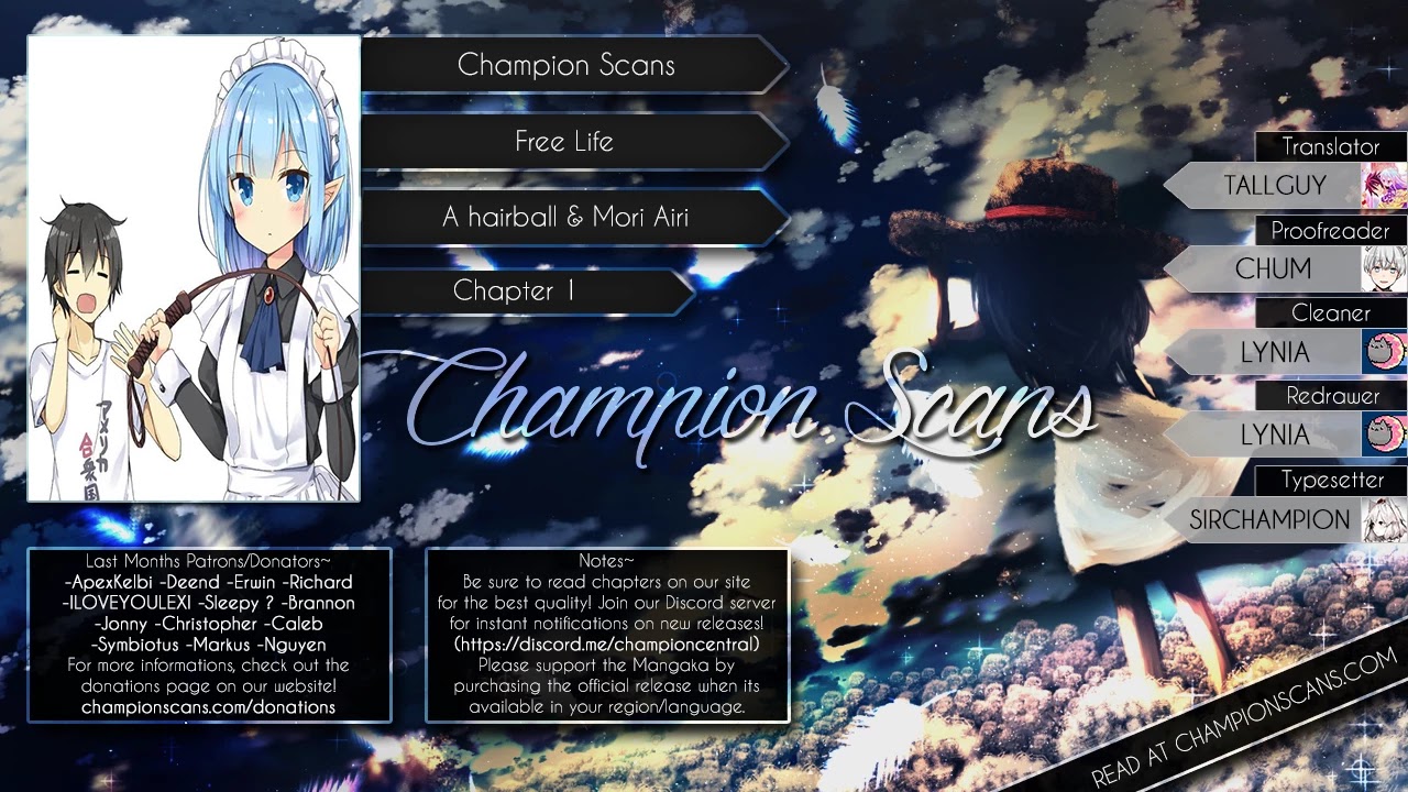 Free Life chapter 1 page 1