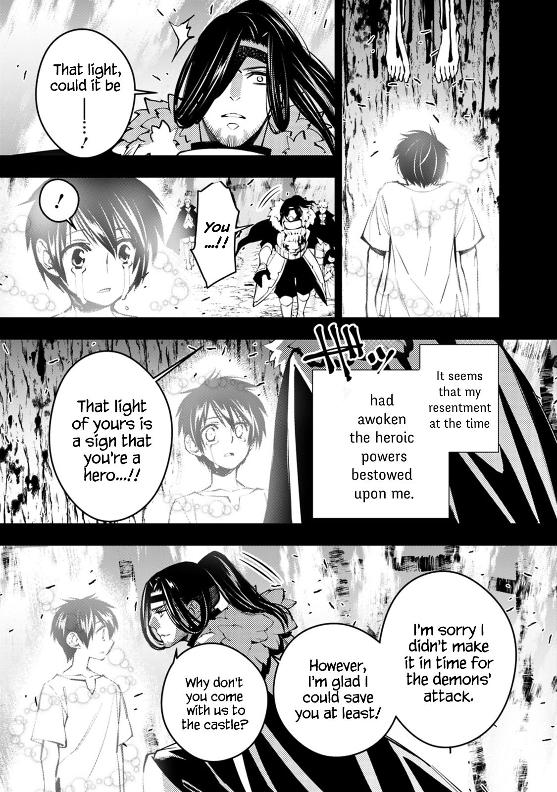 Fukushuu o Koinegau Saikyou Yuusha wa, Yami no Chikara de Senmetsu Musou Suru chapter 9 page 7