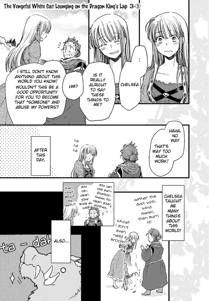 Fukushuu wo Chikatta Shironeko wa Ryuuou no Hiza no jou de Damin wo Musaboru chapter 3.3 page 2