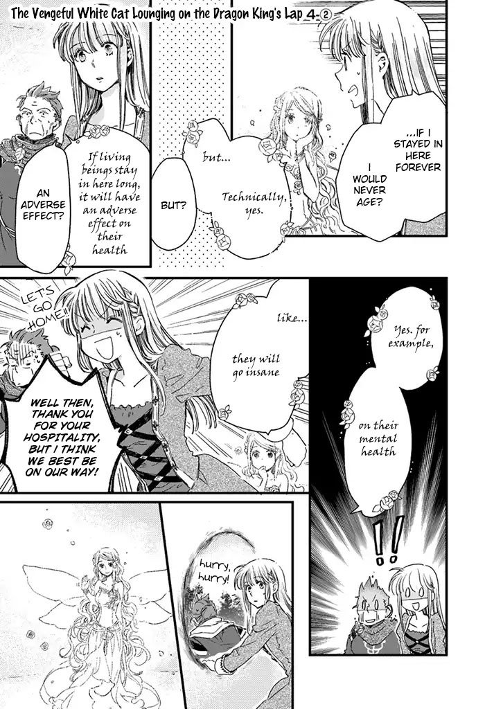 Fukushuu wo Chikatta Shironeko wa Ryuuou no Hiza no jou de Damin wo Musaboru chapter 4.2 page 2