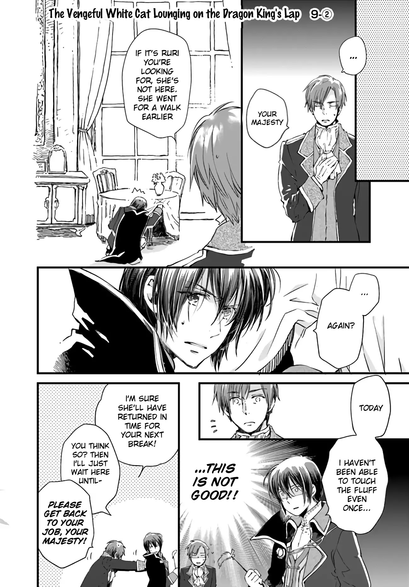 Fukushuu wo Chikatta Shironeko wa Ryuuou no Hiza no jou de Damin wo Musaboru chapter 9.1 page 10