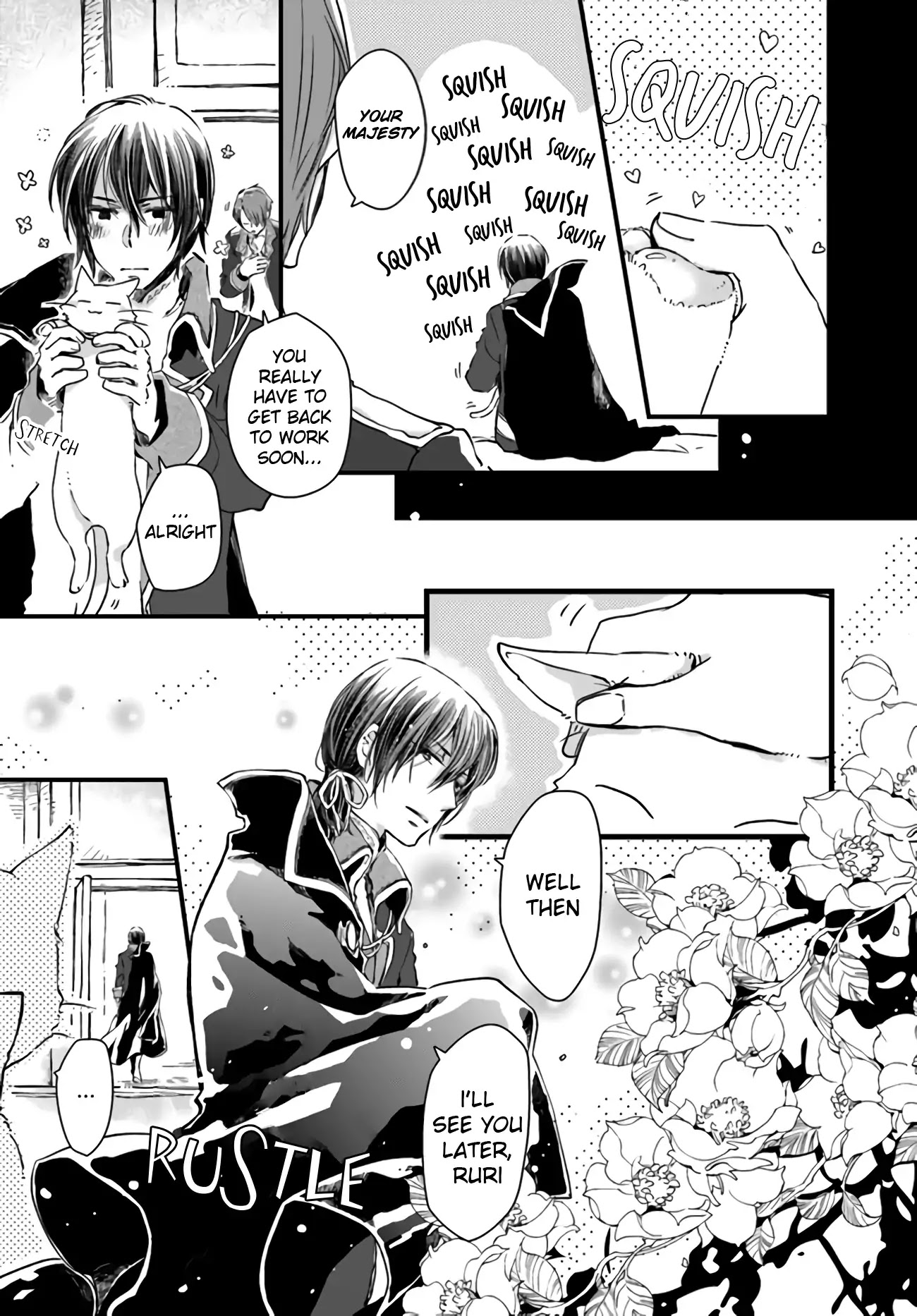 Fukushuu wo Chikatta Shironeko wa Ryuuou no Hiza no jou de Damin wo Musaboru chapter 9.1 page 2
