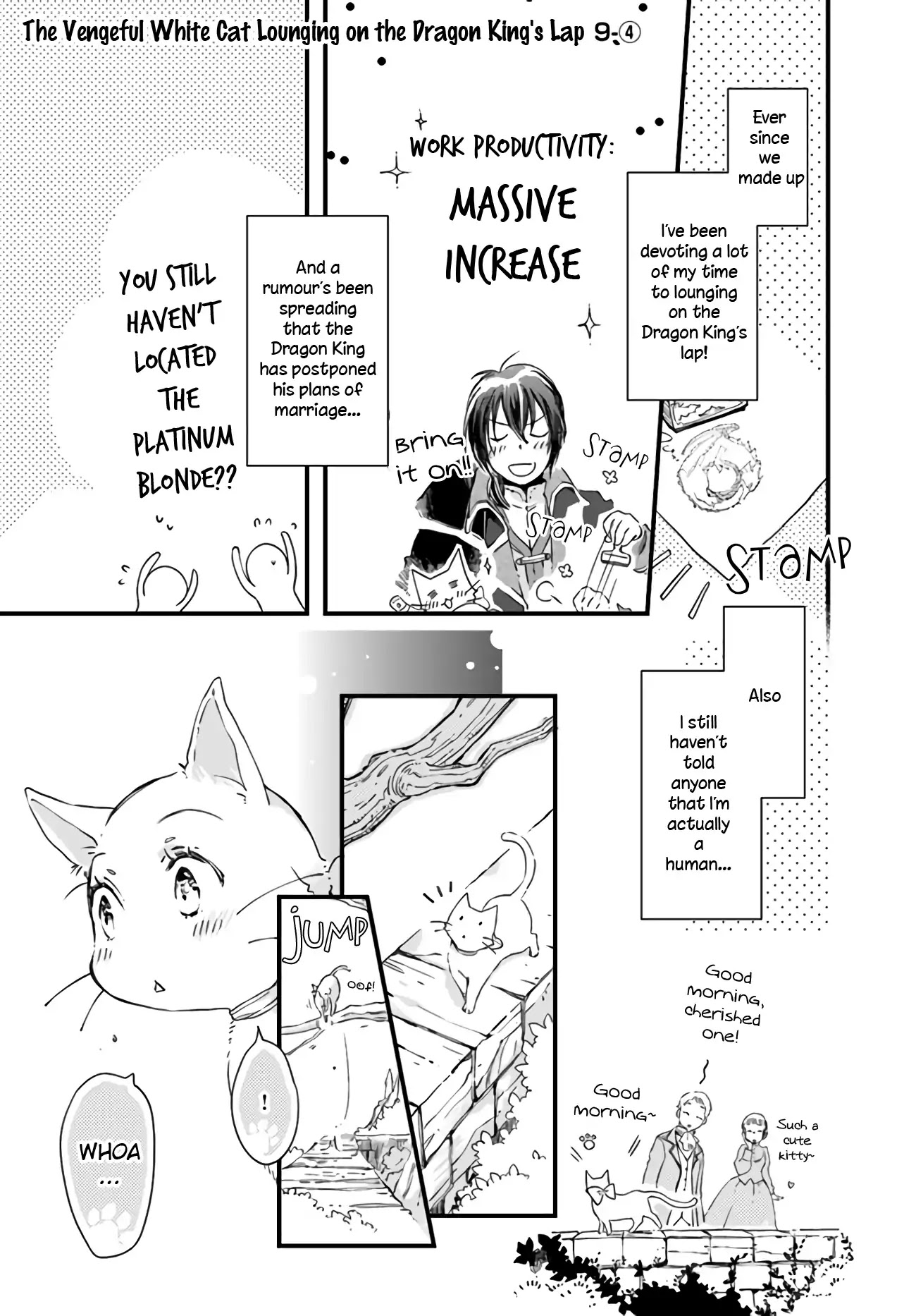 Fukushuu wo Chikatta Shironeko wa Ryuuou no Hiza no jou de Damin wo Musaboru chapter 9.4 page 2