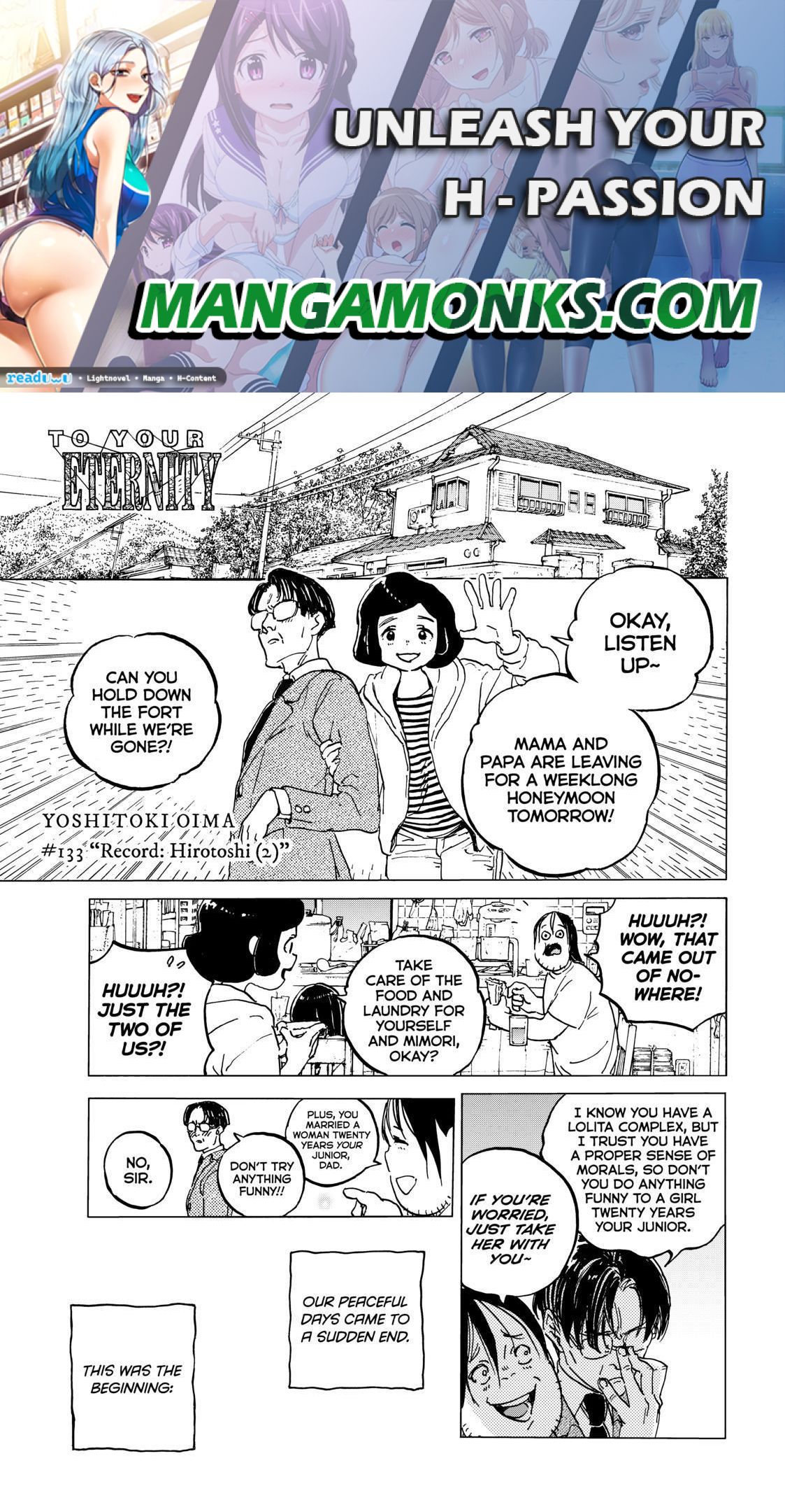 Fumetsu no Anata e chapter 133.2 page 1