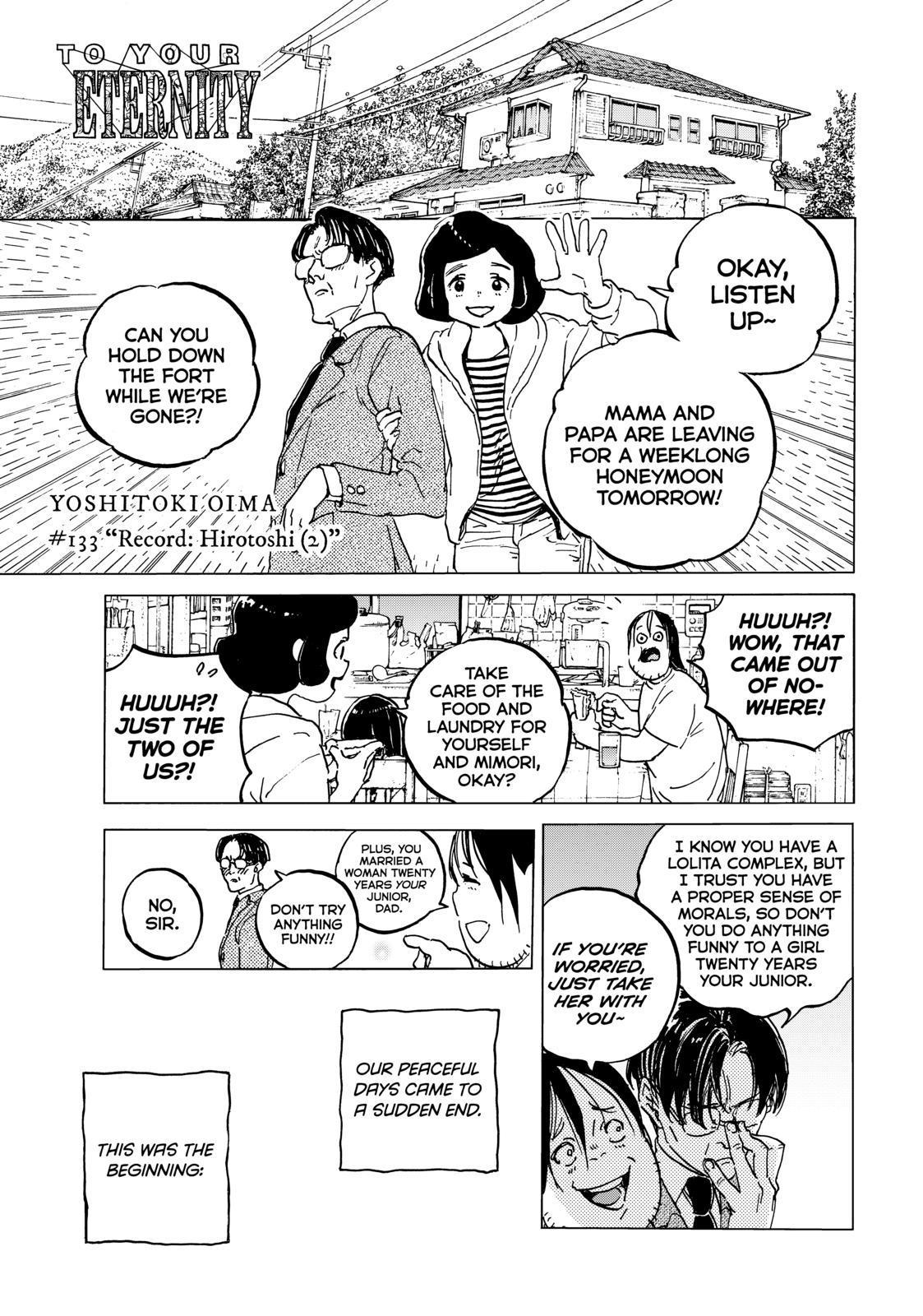 Fumetsu no Anata e chapter 133.5 page 1