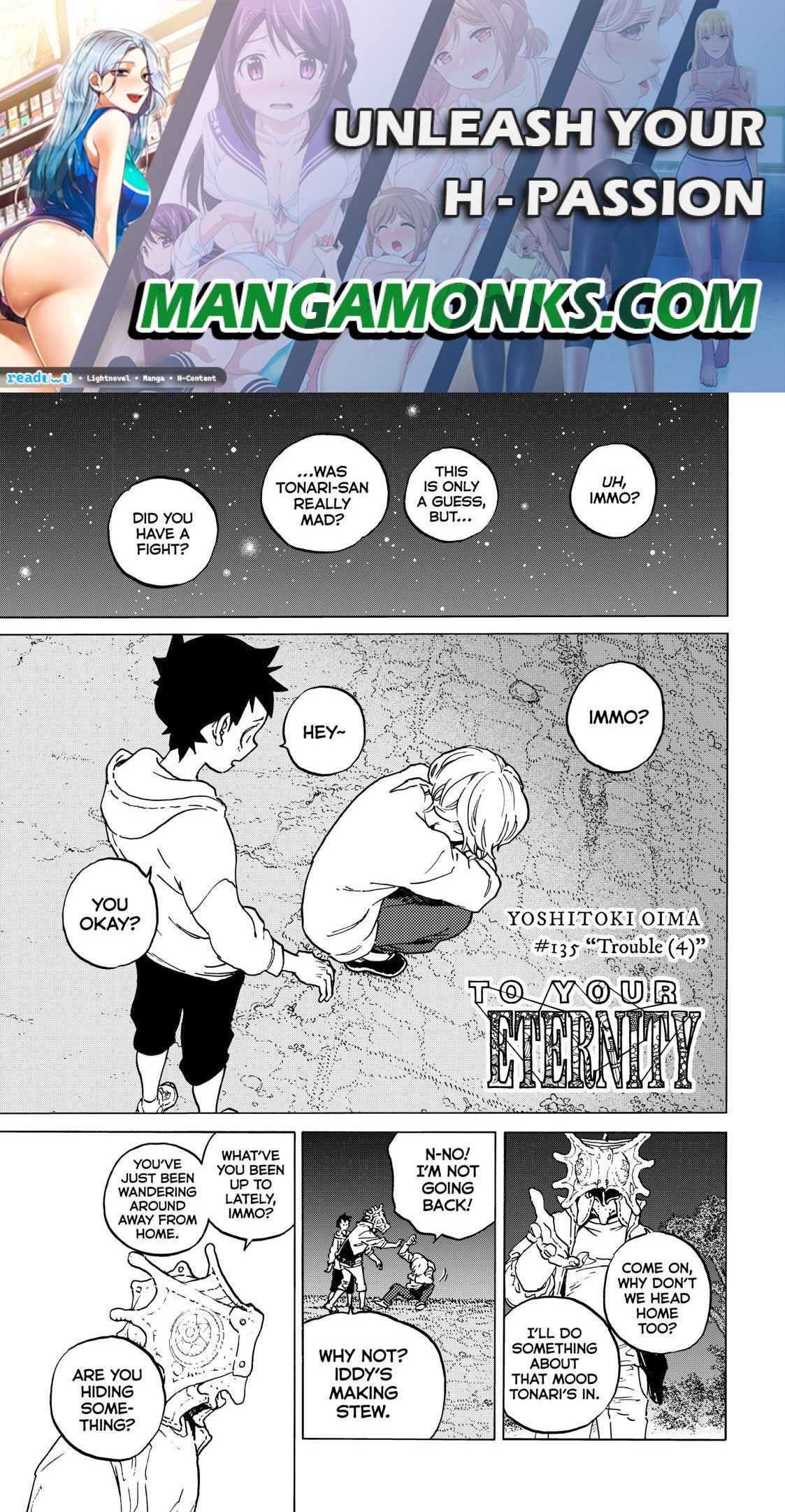 Fumetsu no Anata e chapter 135.4 page 1