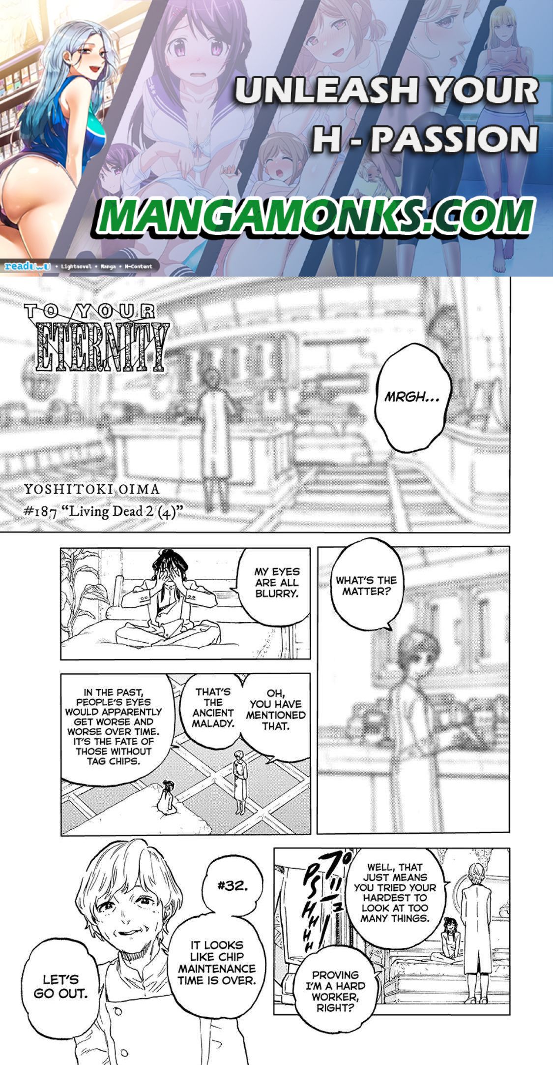 Fumetsu no Anata e chapter 187.4 page 1