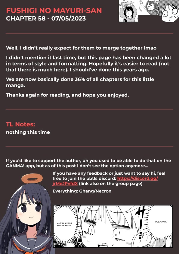 Fushigi no Mayuri-san chapter 58 page 5