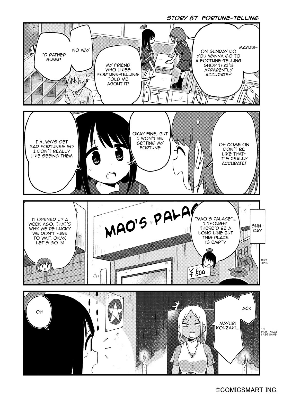 Fushigi no Mayuri-san chapter 87 page 1