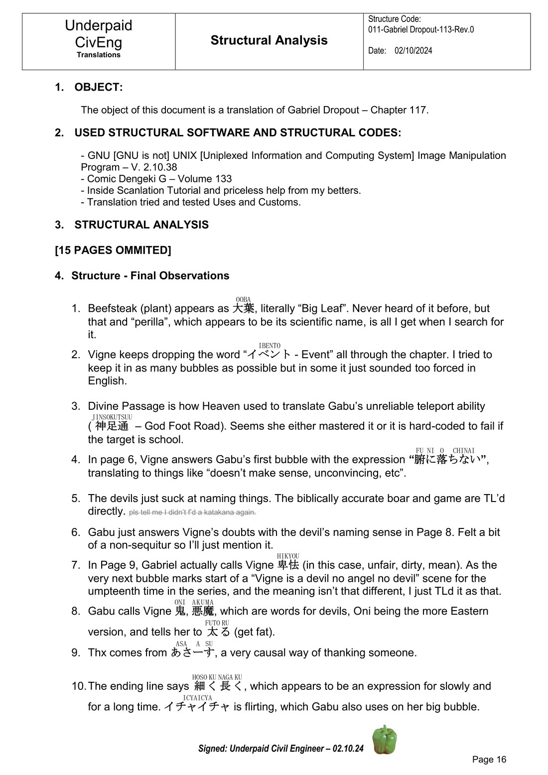 Gabriel Dropout chapter 117 page 16