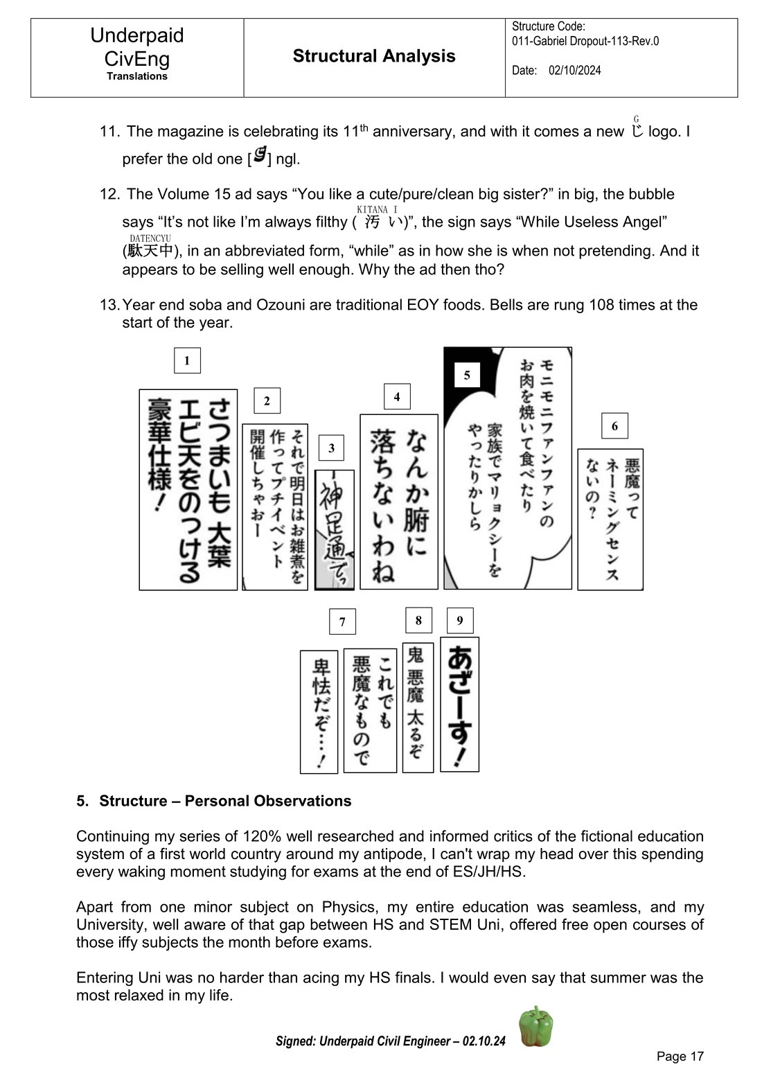 Gabriel Dropout chapter 117 page 17