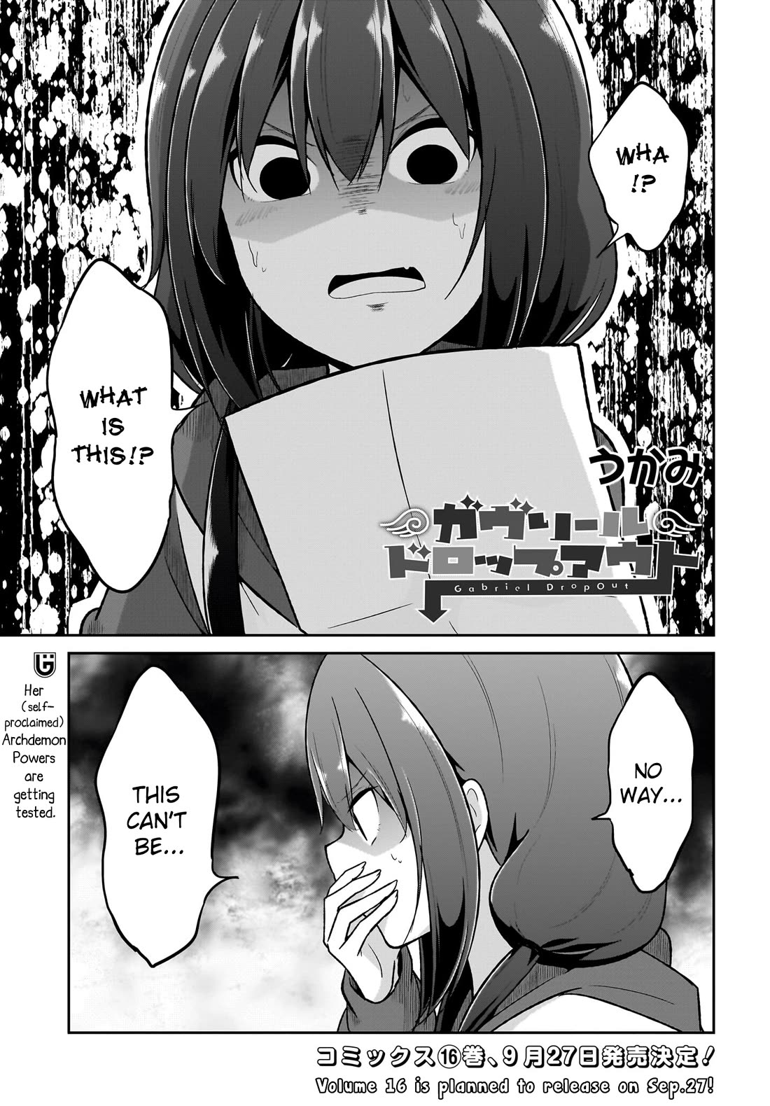 Gabriel Dropout chapter 127 page 1
