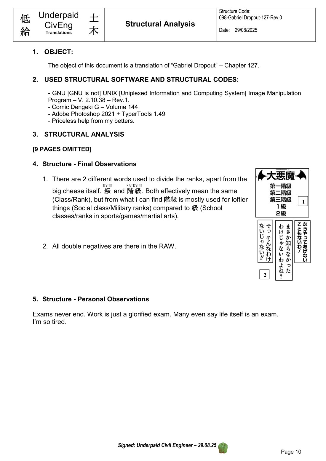 Gabriel Dropout chapter 127 page 10