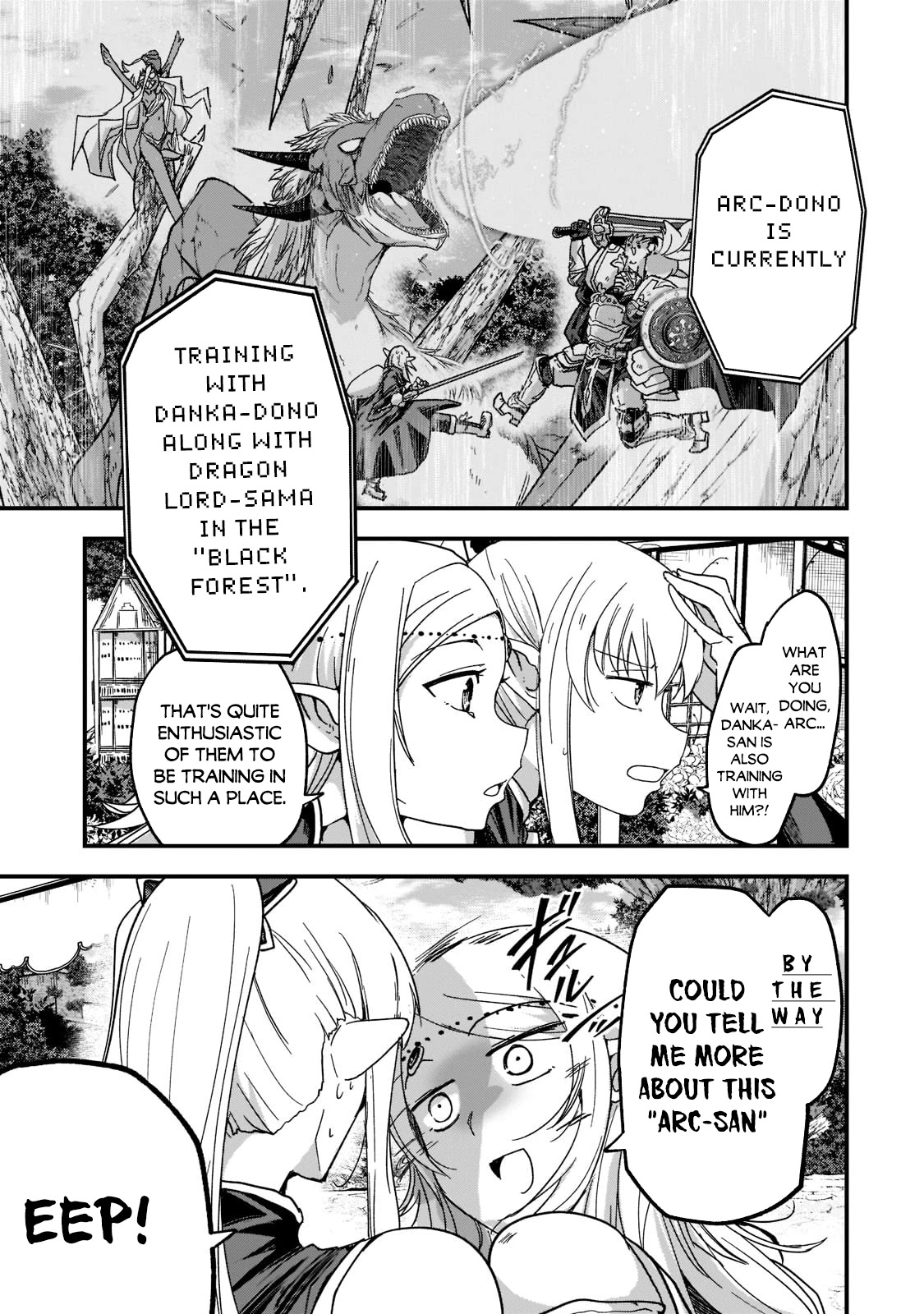 Gaikotsu Kishi-sama, Tadaima Isekai e Odekake-chuu chapter 49 page 38