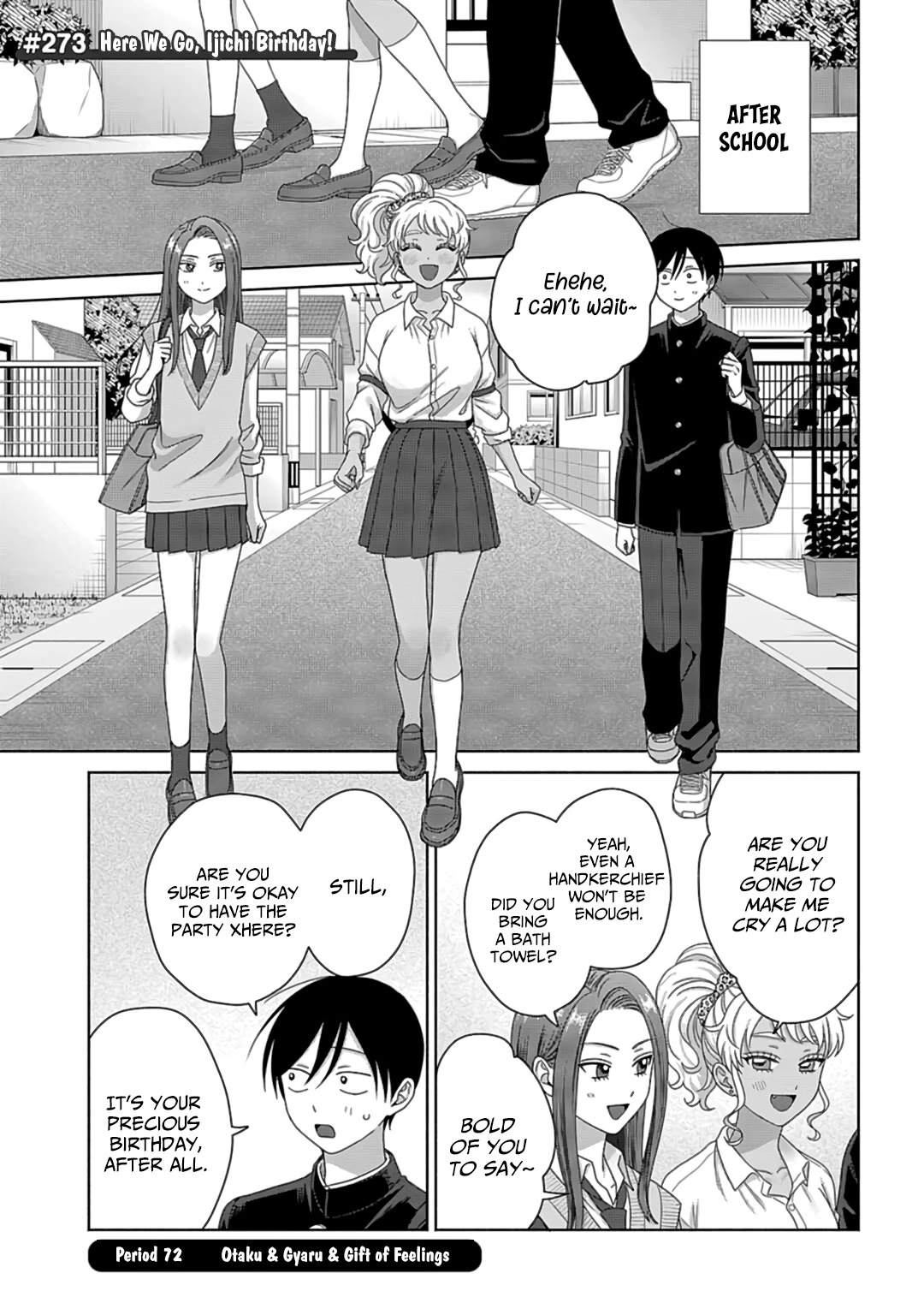 Gal Can’t Be Kind to Otaku!? chapter 72 page 1