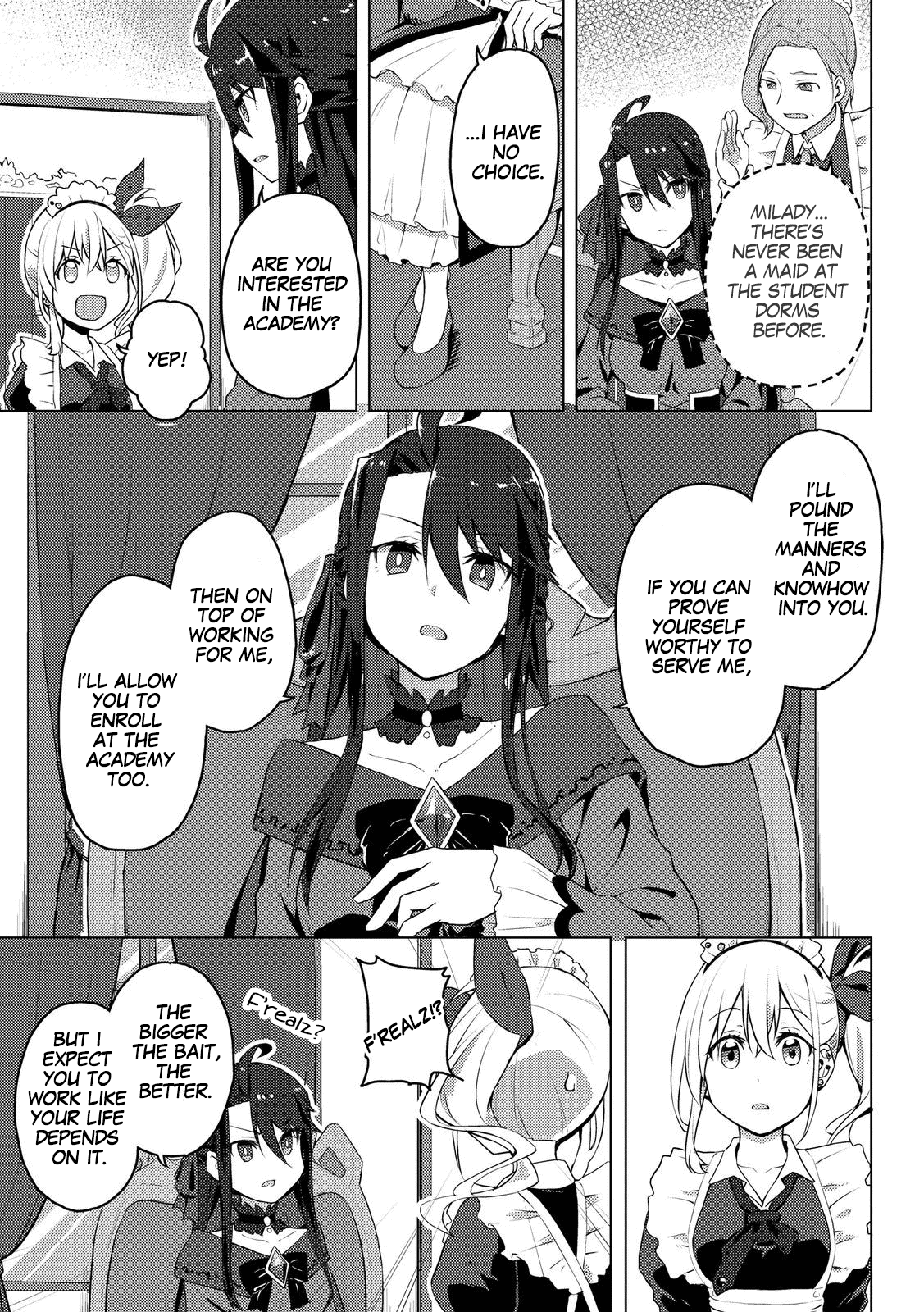 Gal Maid & Villainess: Only Milady's Happy End Will Win! chapter 1 page 11