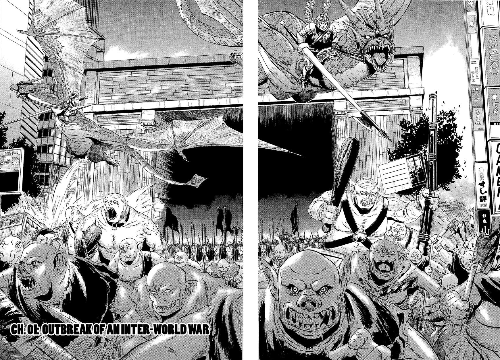 Gate - Jietai Kare no Chi nite, Kaku Tatakeri chapter 1.1 page 9