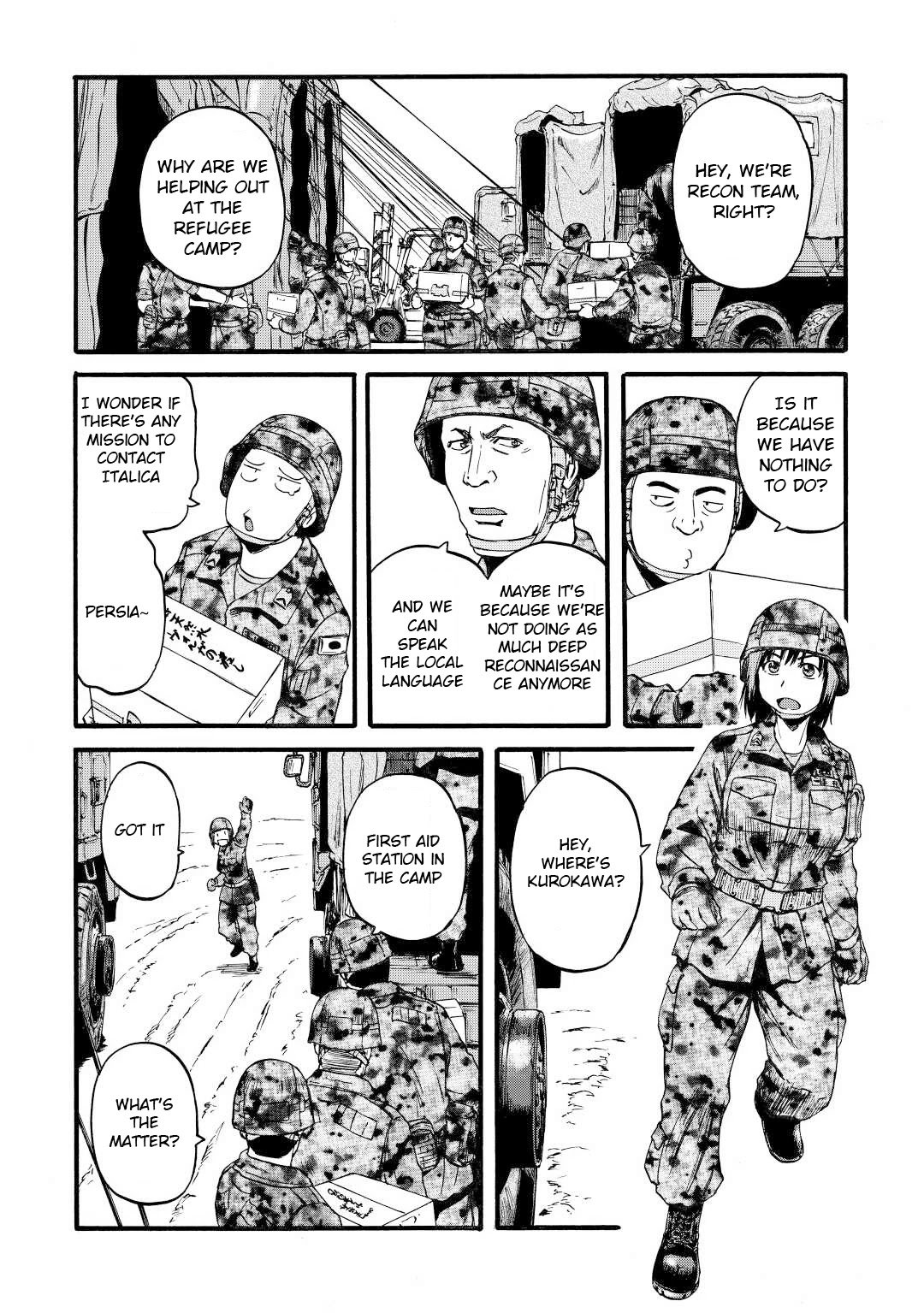 Gate - Jietai Kare no Chi nite, Kaku Tatakeri chapter 108 page 34