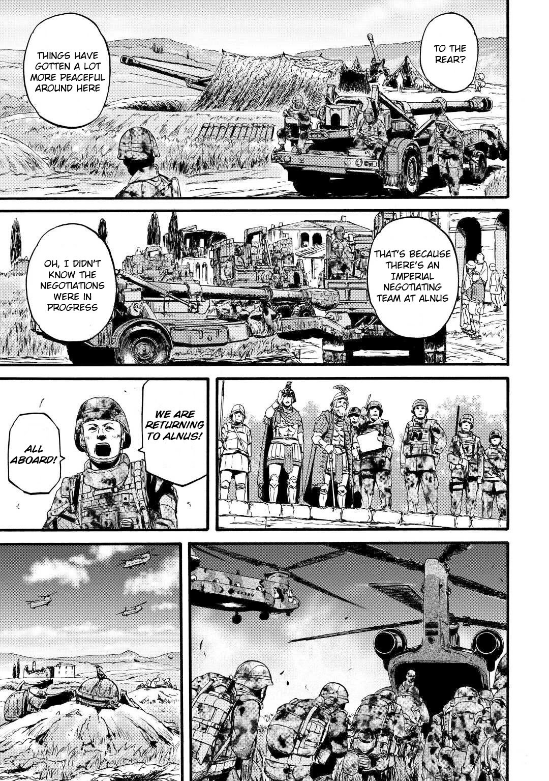 Gate - Jietai Kare no Chi nite, Kaku Tatakeri chapter 110 page 3