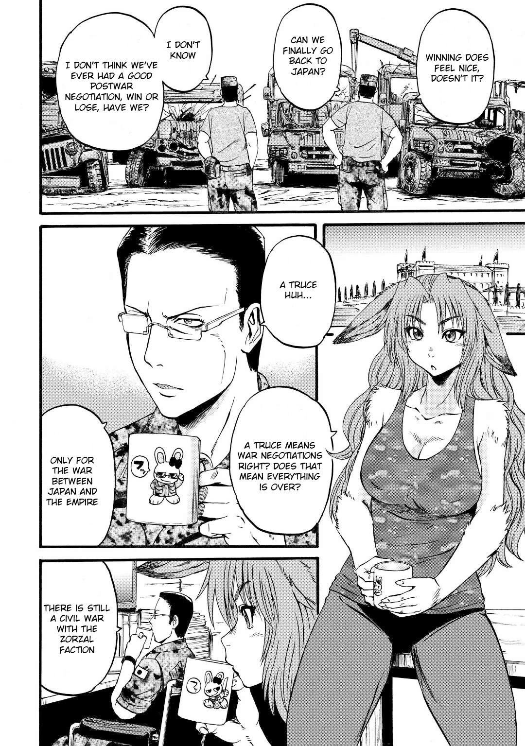 Gate - Jietai Kare no Chi nite, Kaku Tatakeri chapter 110 page 4