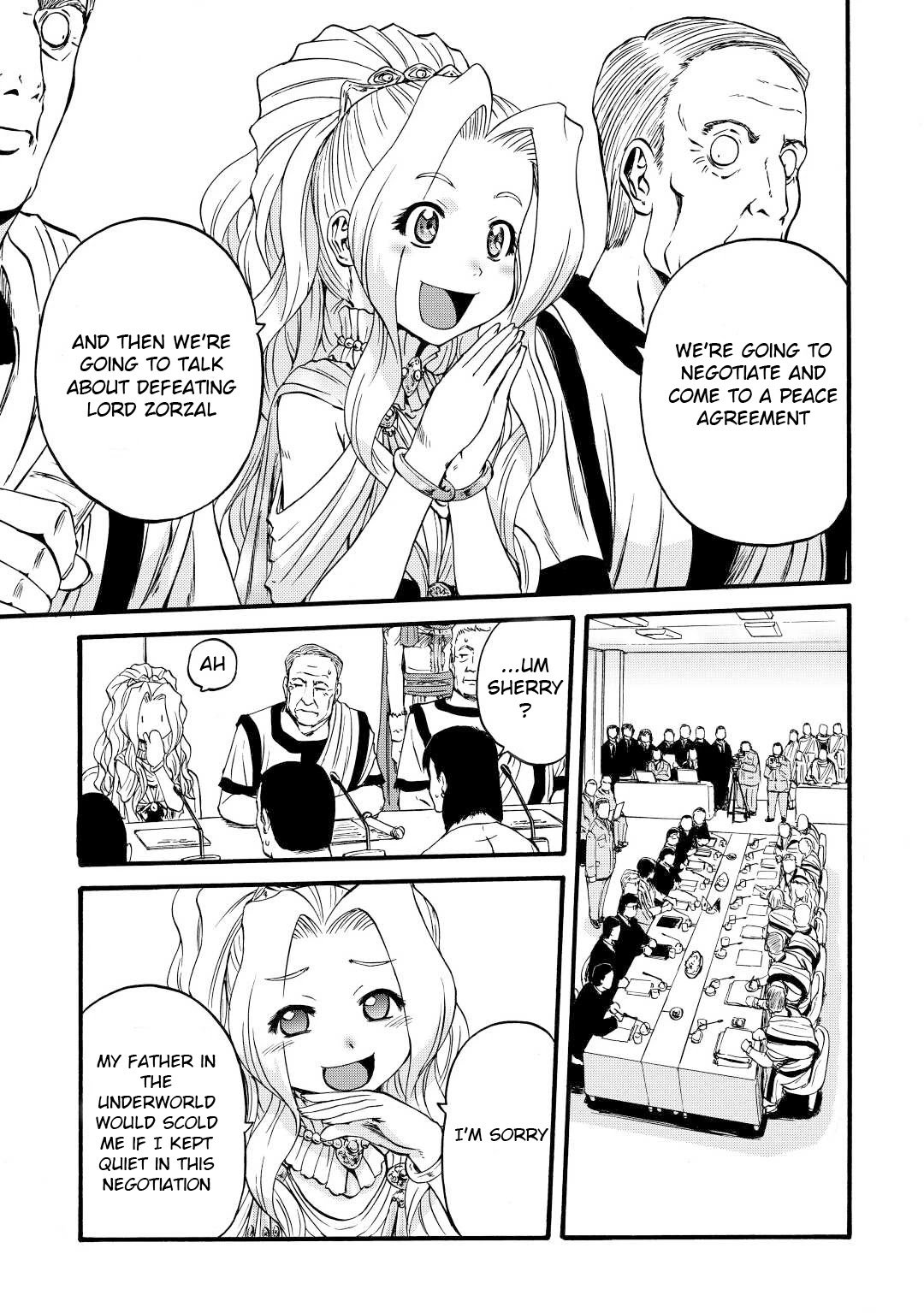 Gate - Jietai Kare no Chi nite, Kaku Tatakeri chapter 110 page 9