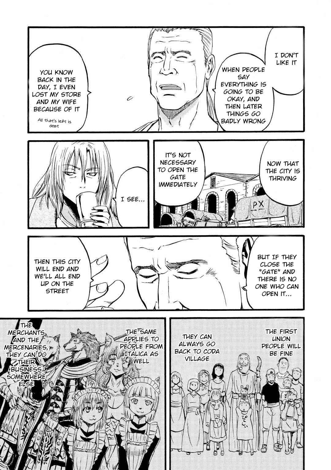 Gate - Jietai Kare no Chi nite, Kaku Tatakeri chapter 111 page 21