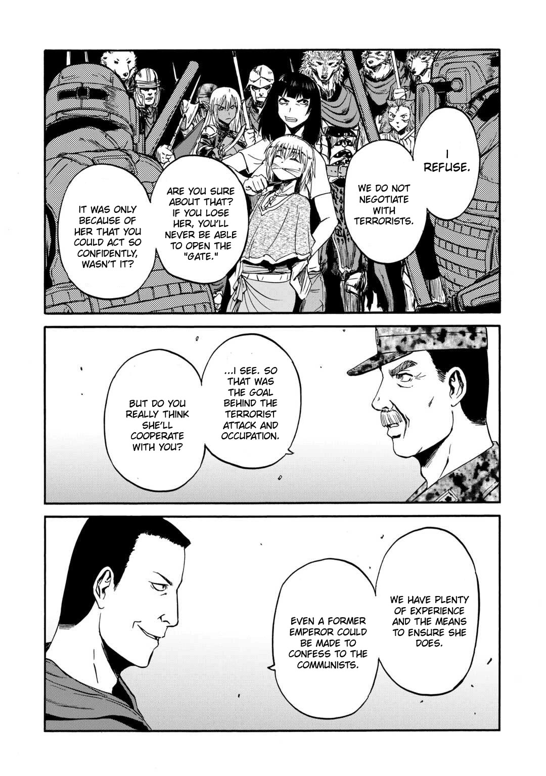 Gate - Jietai Kare no Chi nite, Kaku Tatakeri chapter 140 page 13