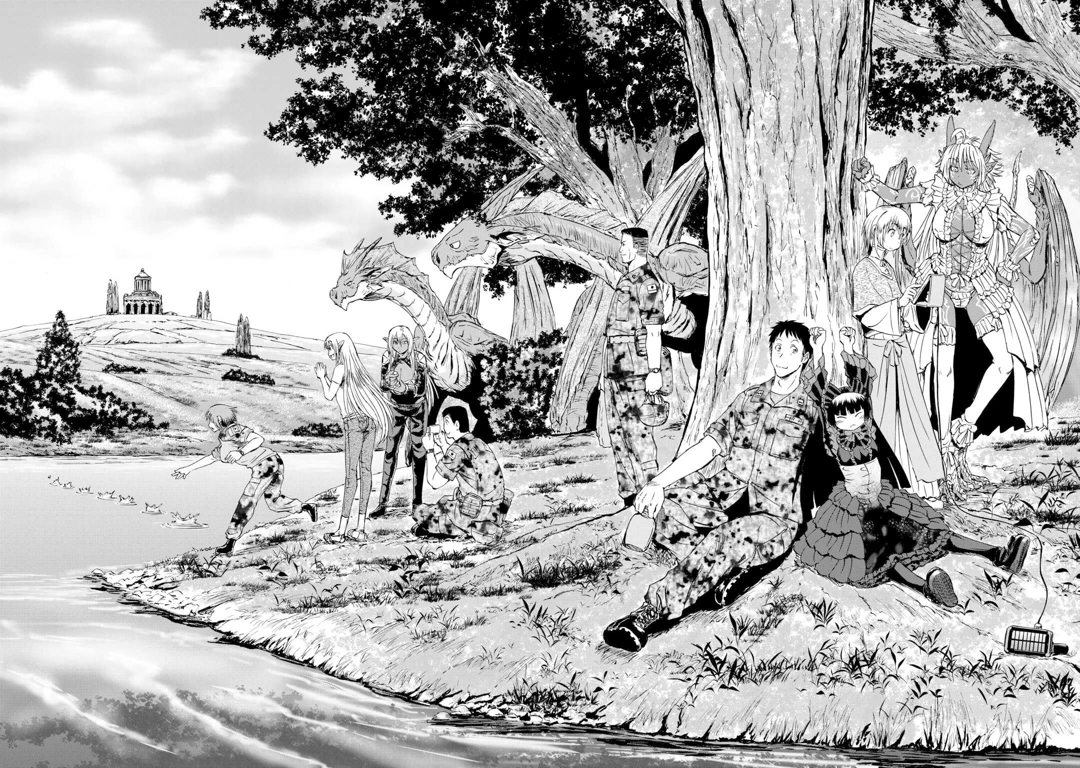 Gate - Jietai Kare no Chi nite, Kaku Tatakeri chapter 143.2 page 58