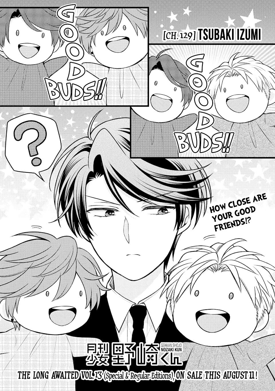Gekkan Shoujo Nozaki-kun chapter 129 page 1
