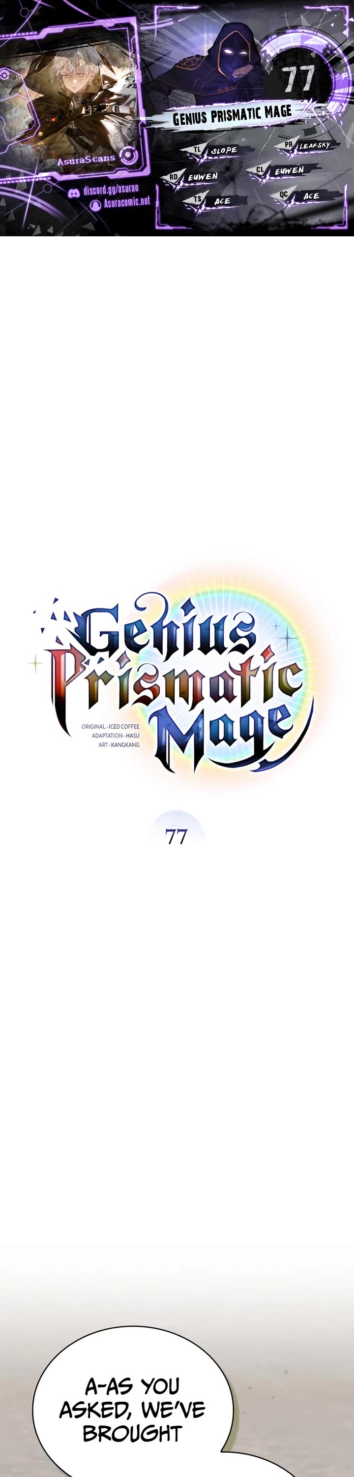 Genius Prismatic Mage chapter 77 page 1