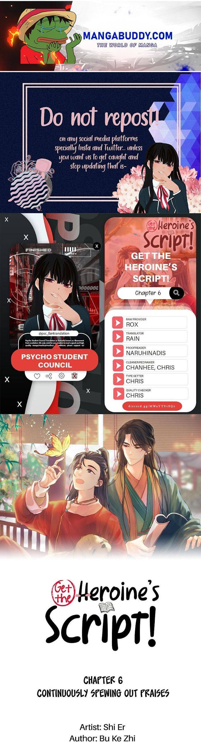 Get The Heroine’S Script chapter 6 page 1